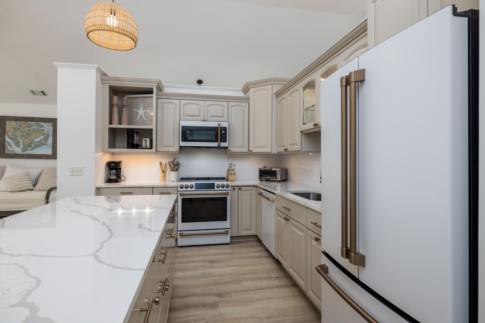 Completely updated chef's kitchen.