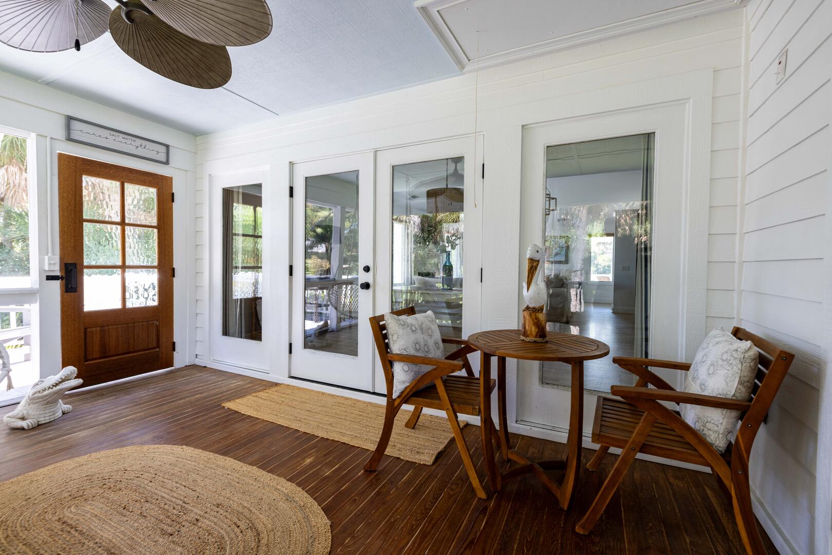 Gorgeous screened in porch