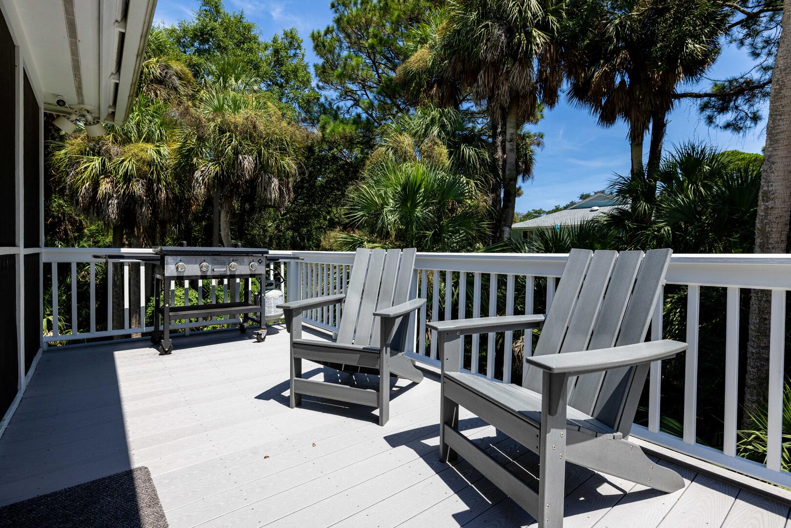 Lovely deck space