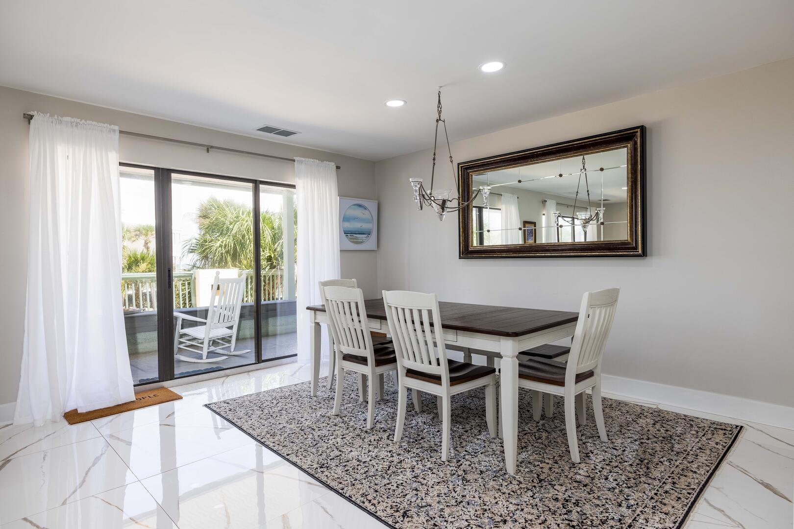 Open concept living room and dining room