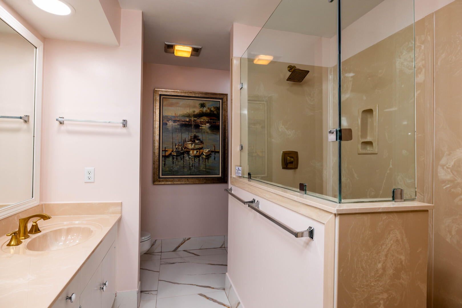 Primary bedroom with en suite bathroom