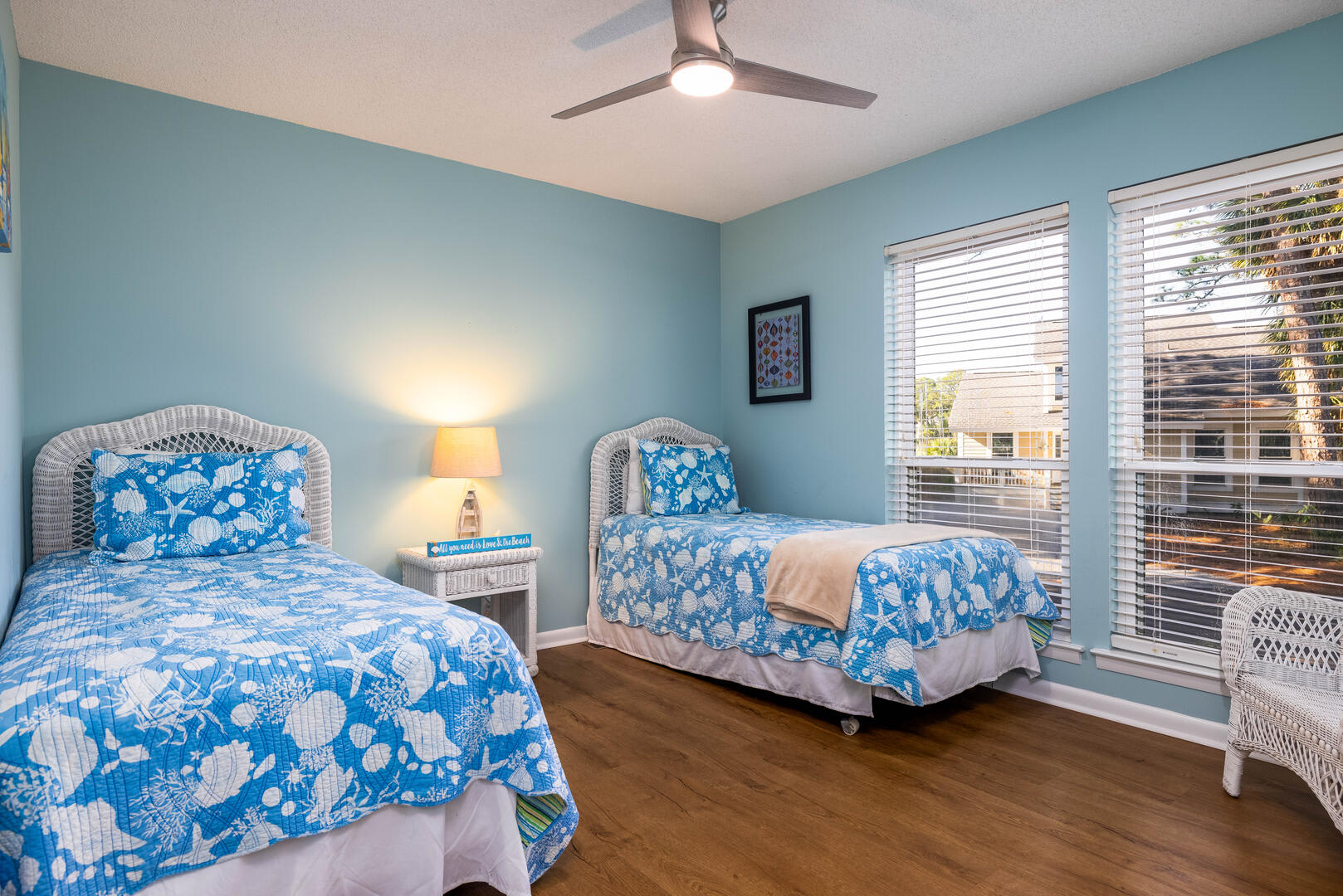 Guest bedroom with Jack and Jill bathroom