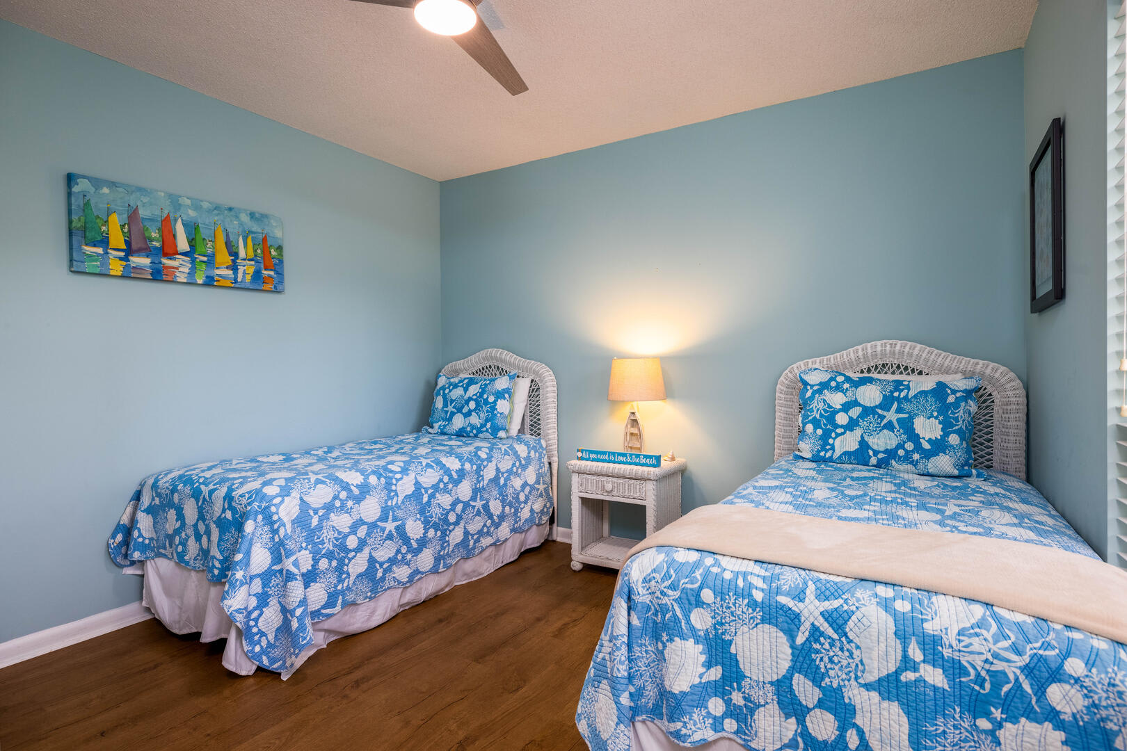 Guest bedroom with Jack and Jill bathroom