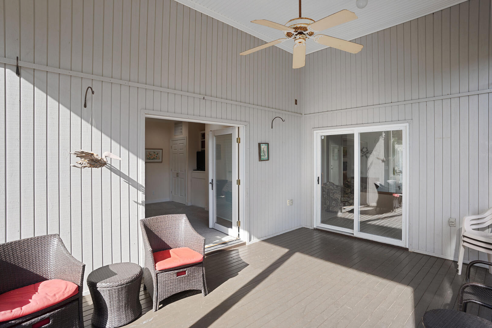 Lovely back deck views of the golf course