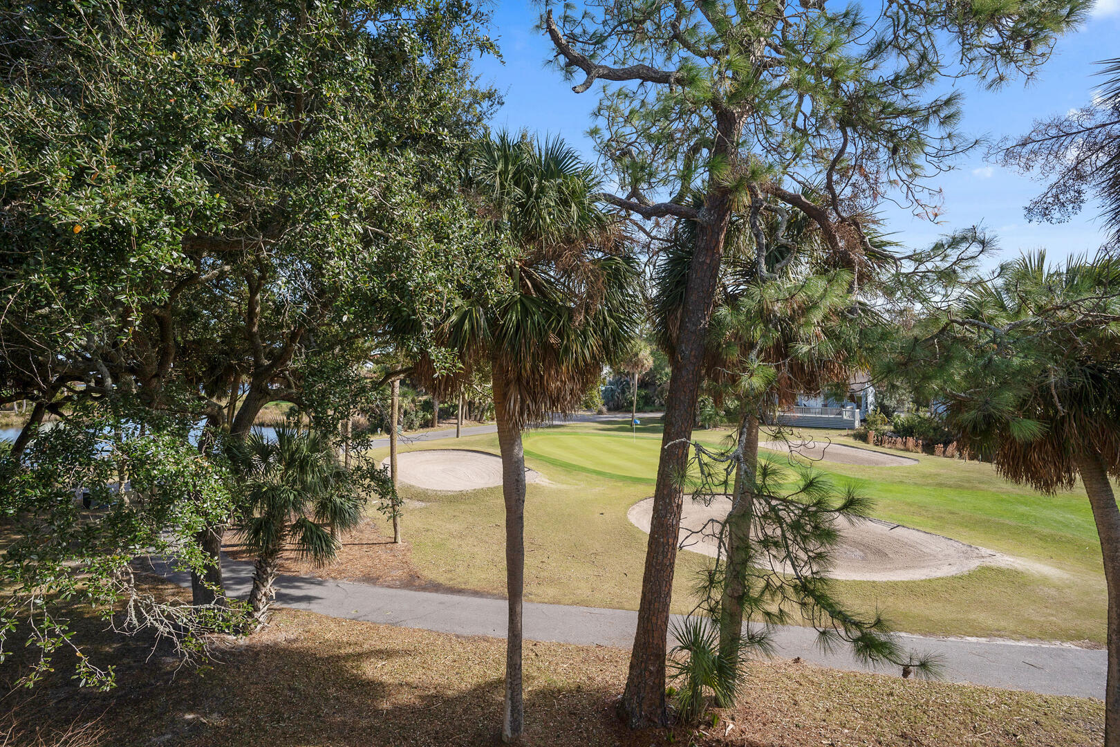 Lovely back deck views of the golf course