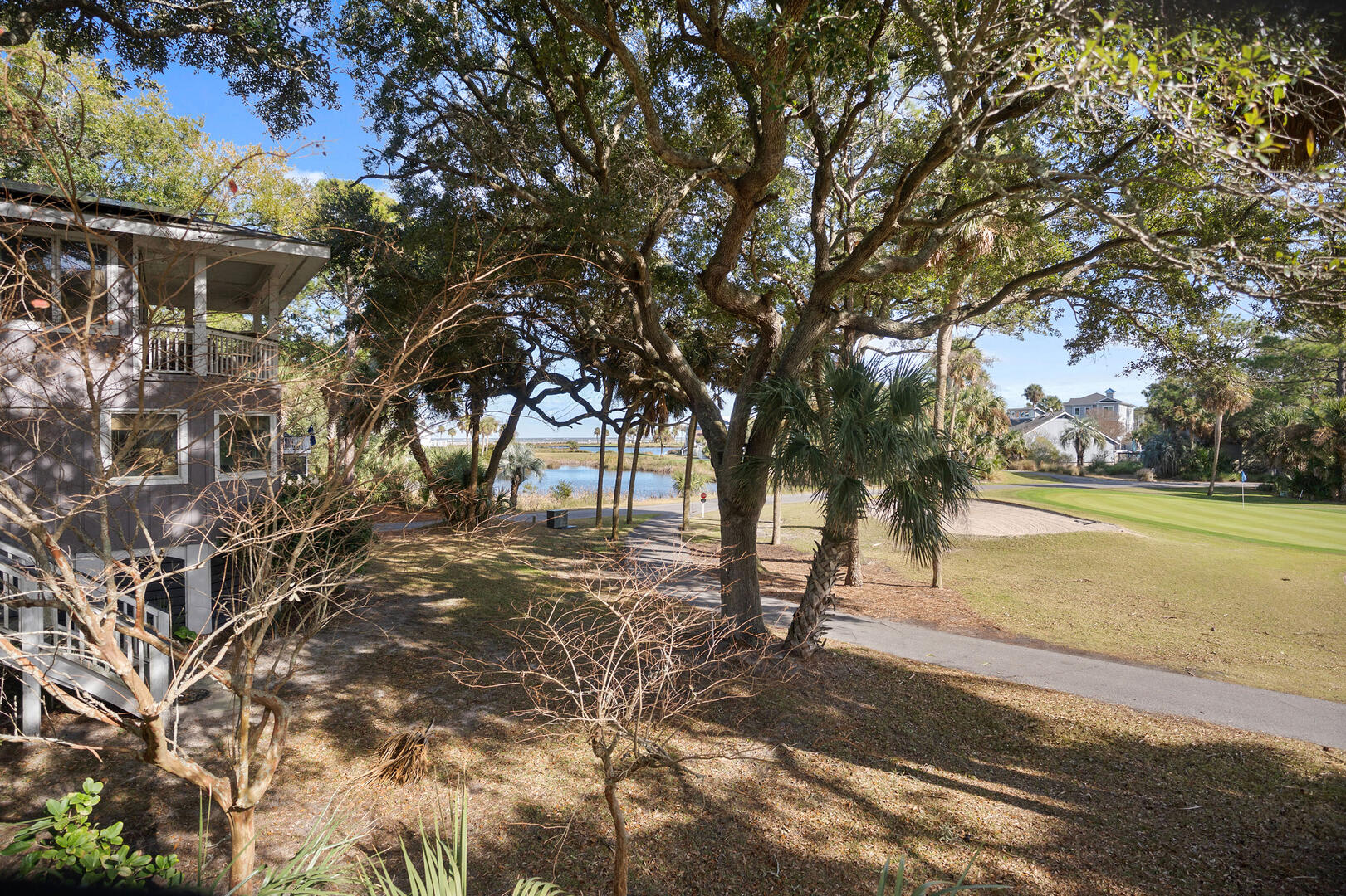 Lovely back deck views of the golf course