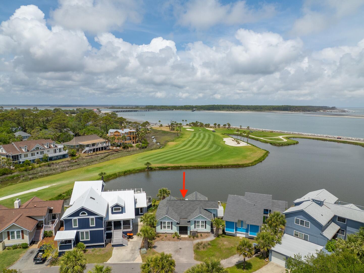Beautiful water and golf course views