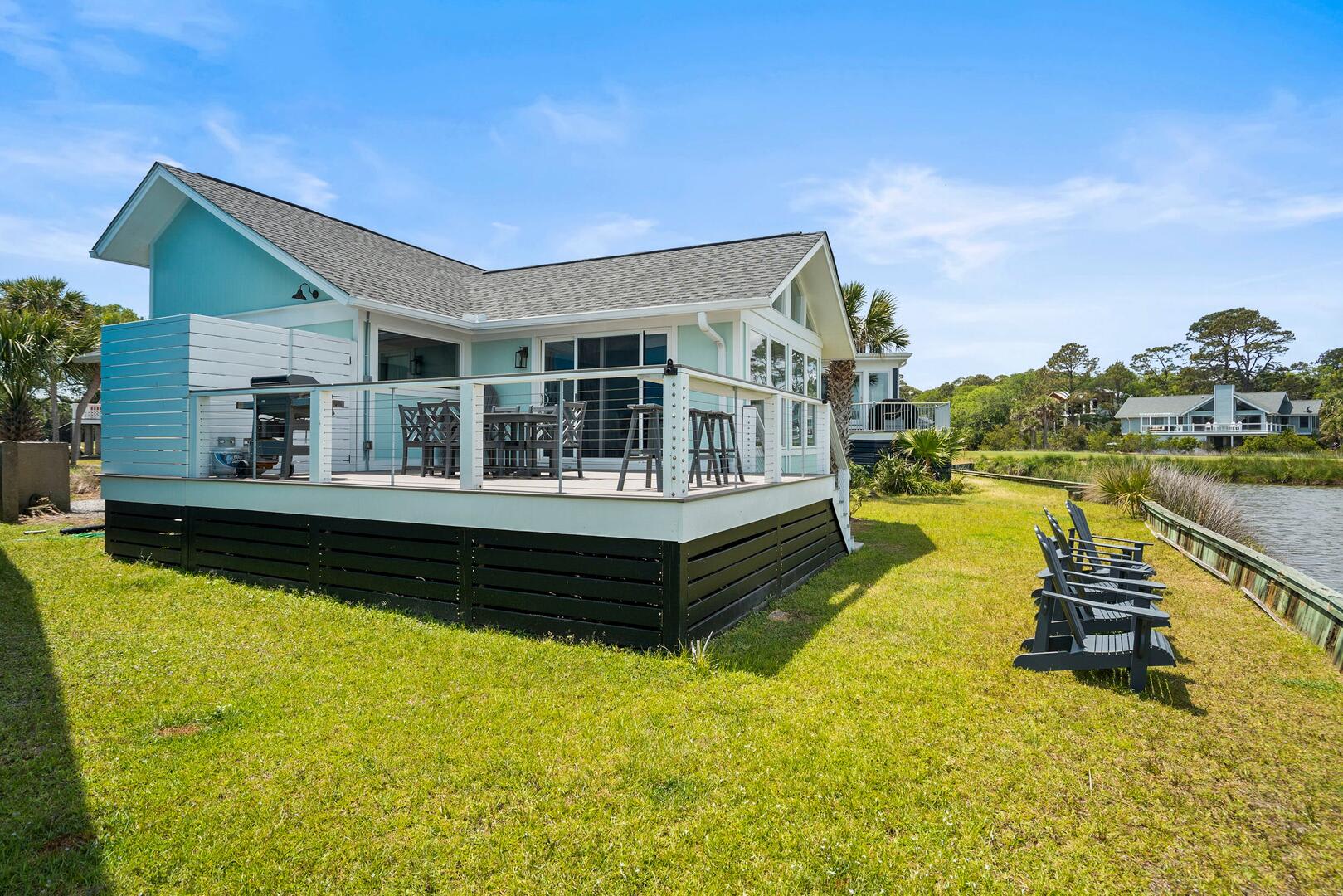 Beautiful water and golf course views