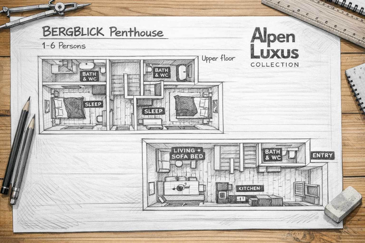 BERGBLICK Penthouse – Ansicht 5