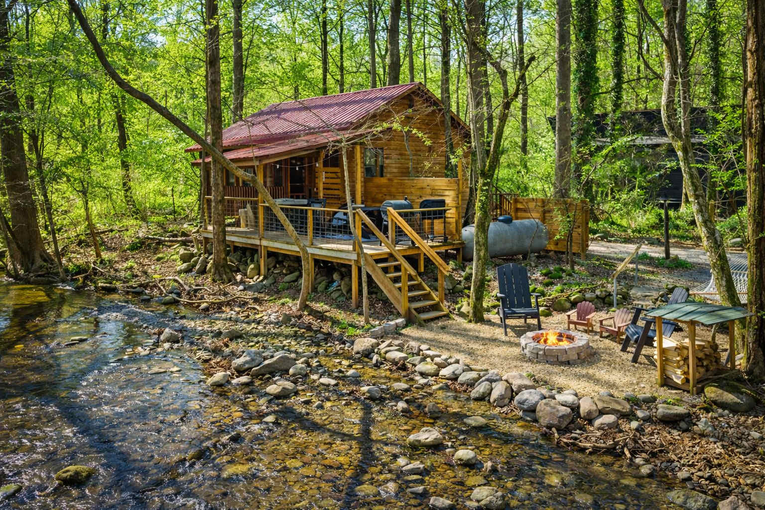 Creekside Getaway • Hot Tub • Smoky Mtns — Cosby, TN — vacation rental
