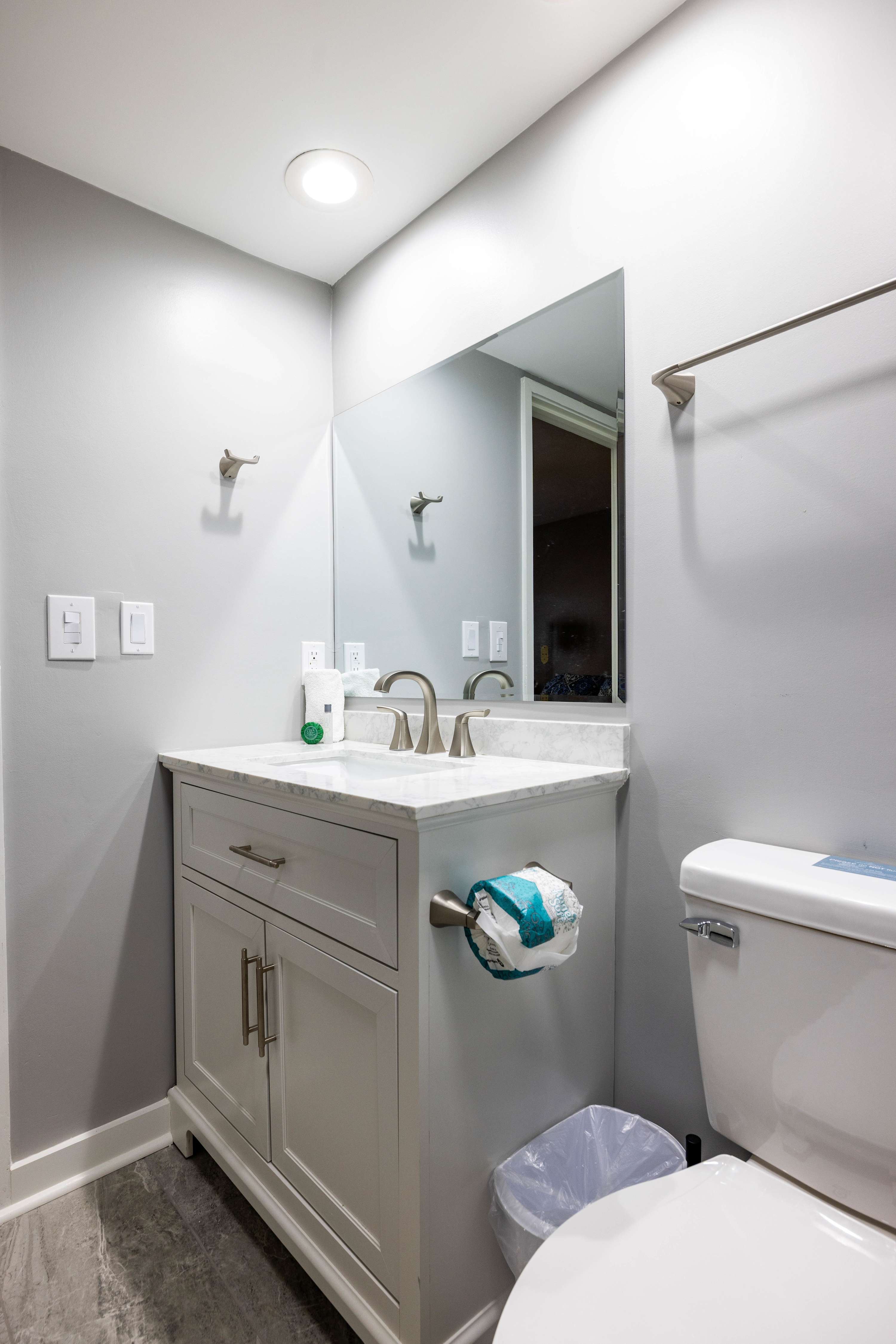 Fully Renovated Guest Bathroom with Shower/ Tub Combo 