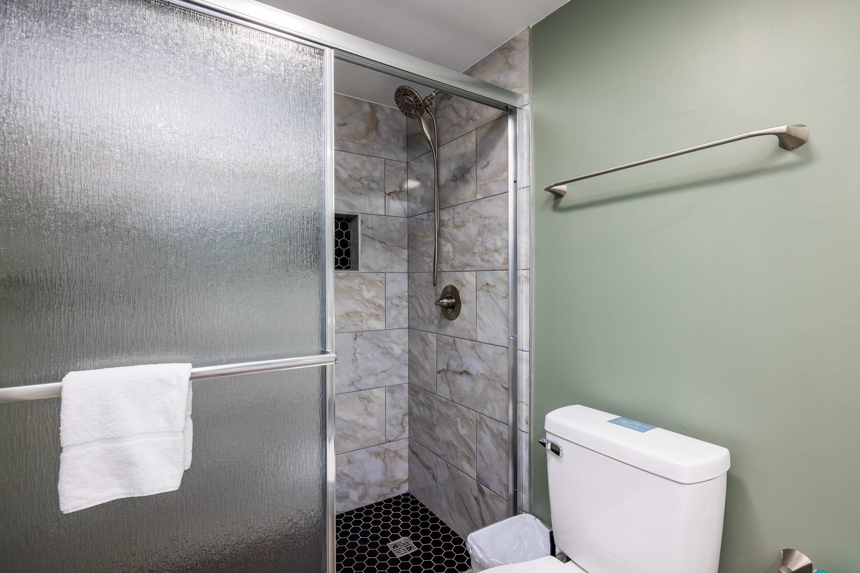 Fully Renovated Primary Bathroom with Walk-In Shower 