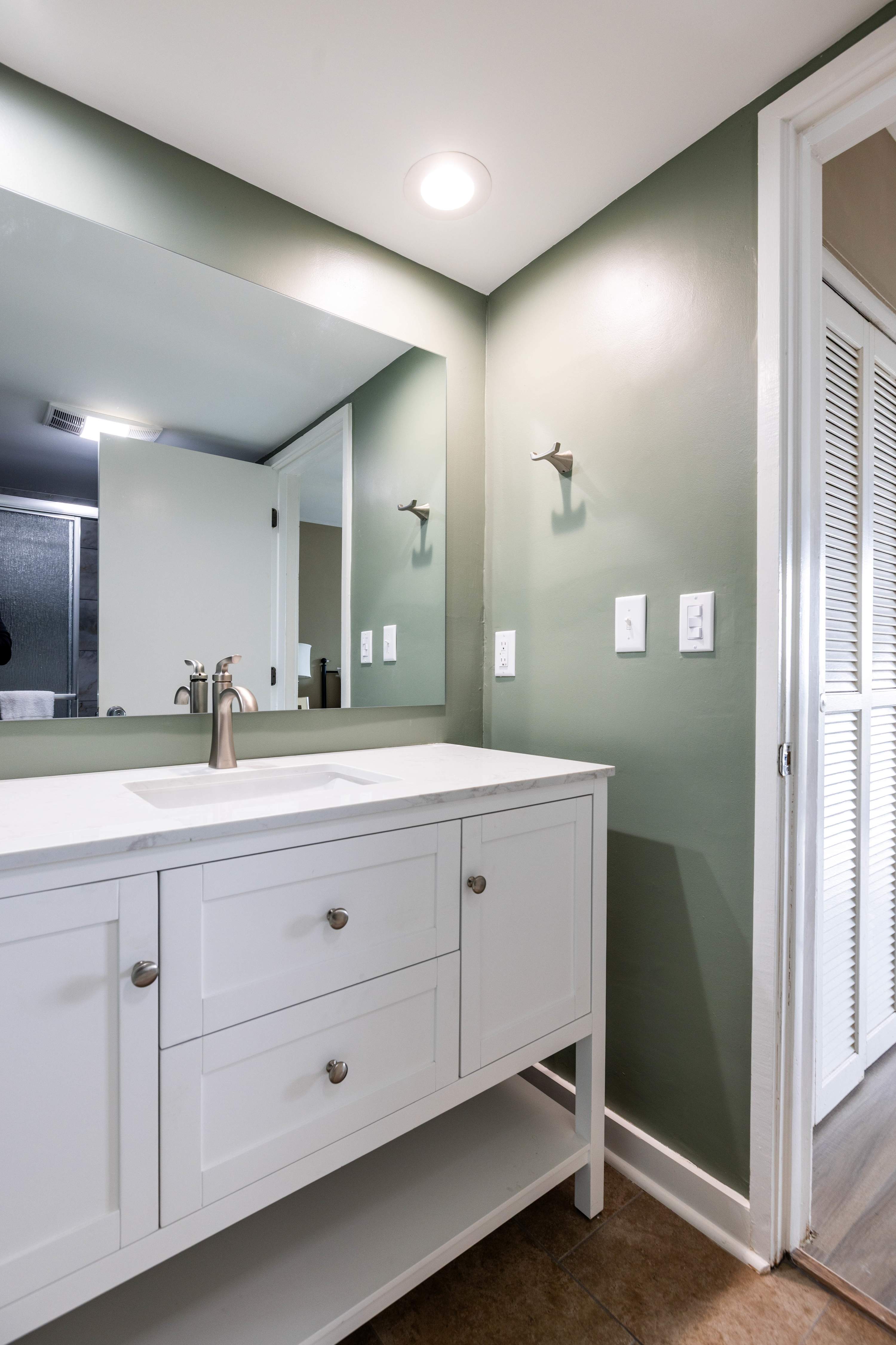Fully Renovated Primary Bathroom with Walk-In Shower 