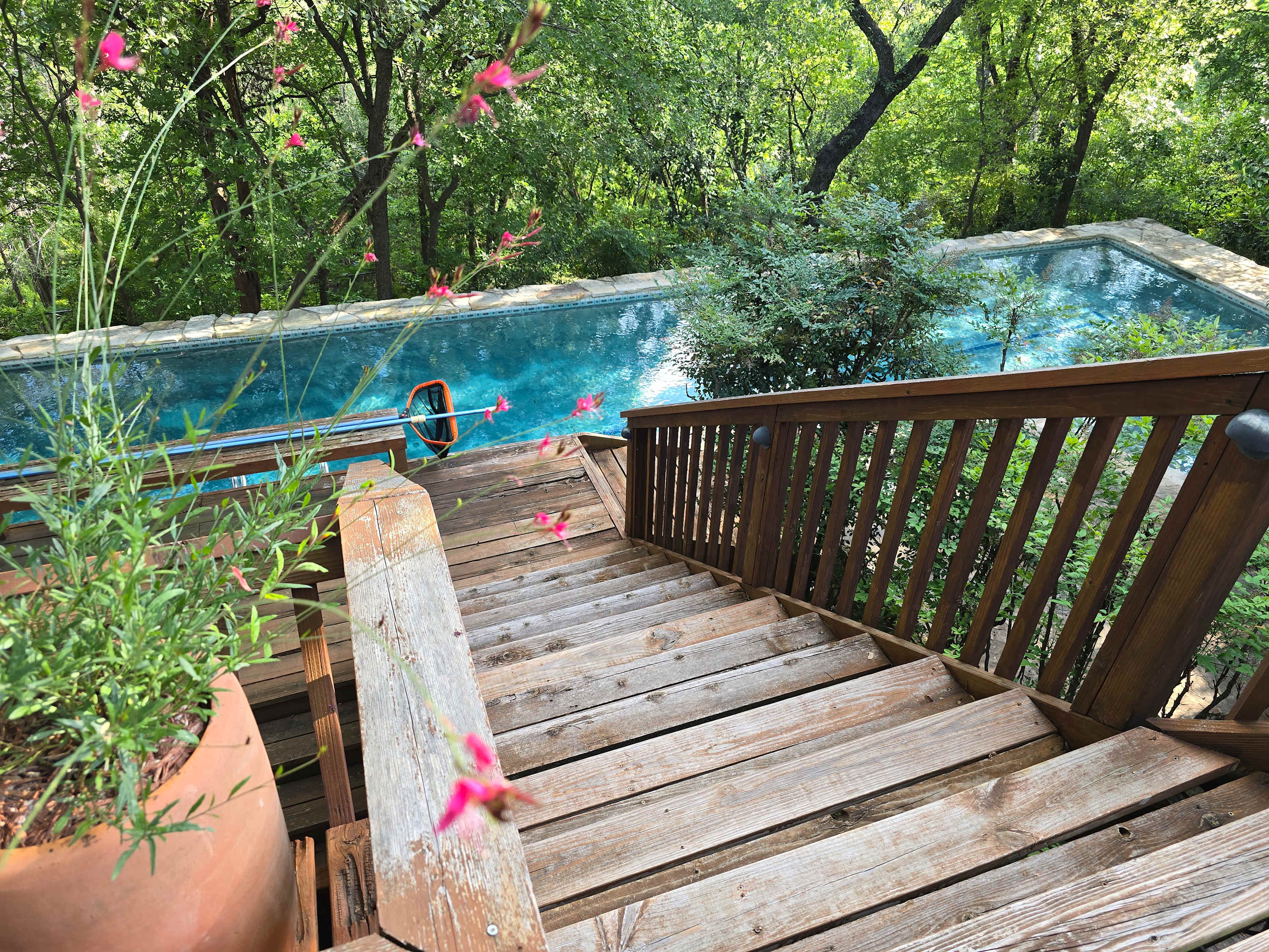 Lounge on the deck or take a dip in the private pool