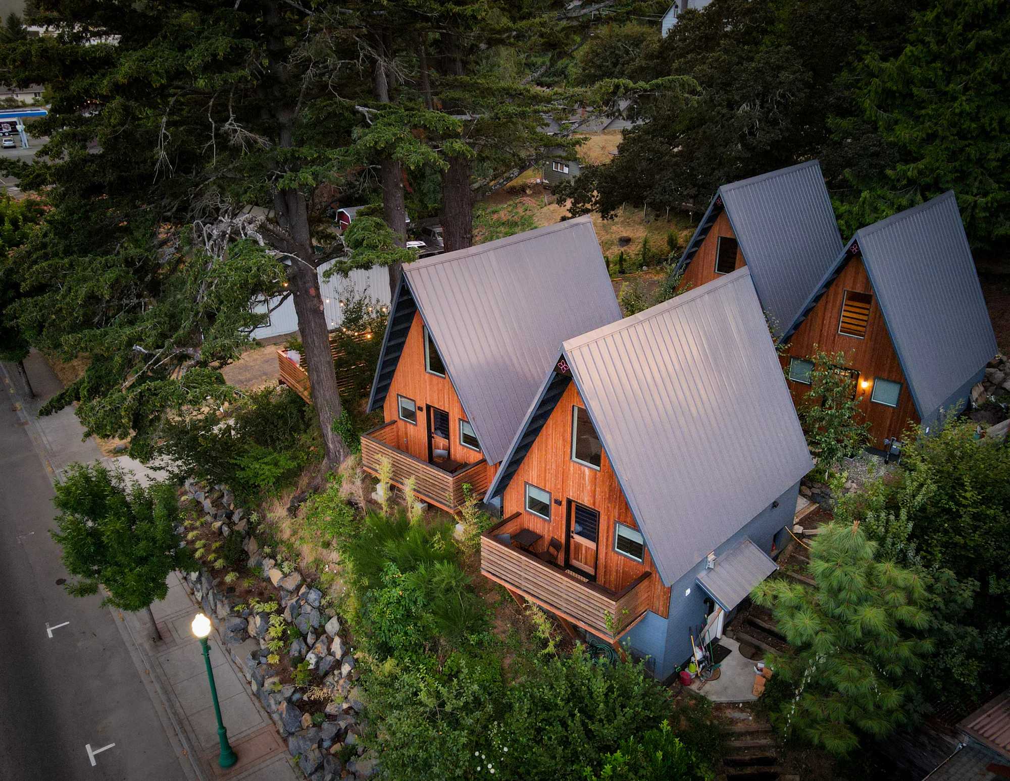 4 A-Frame Cabins - 2 Outdoor Private Soaking Tubs — Stevenson, WA — vacation rental