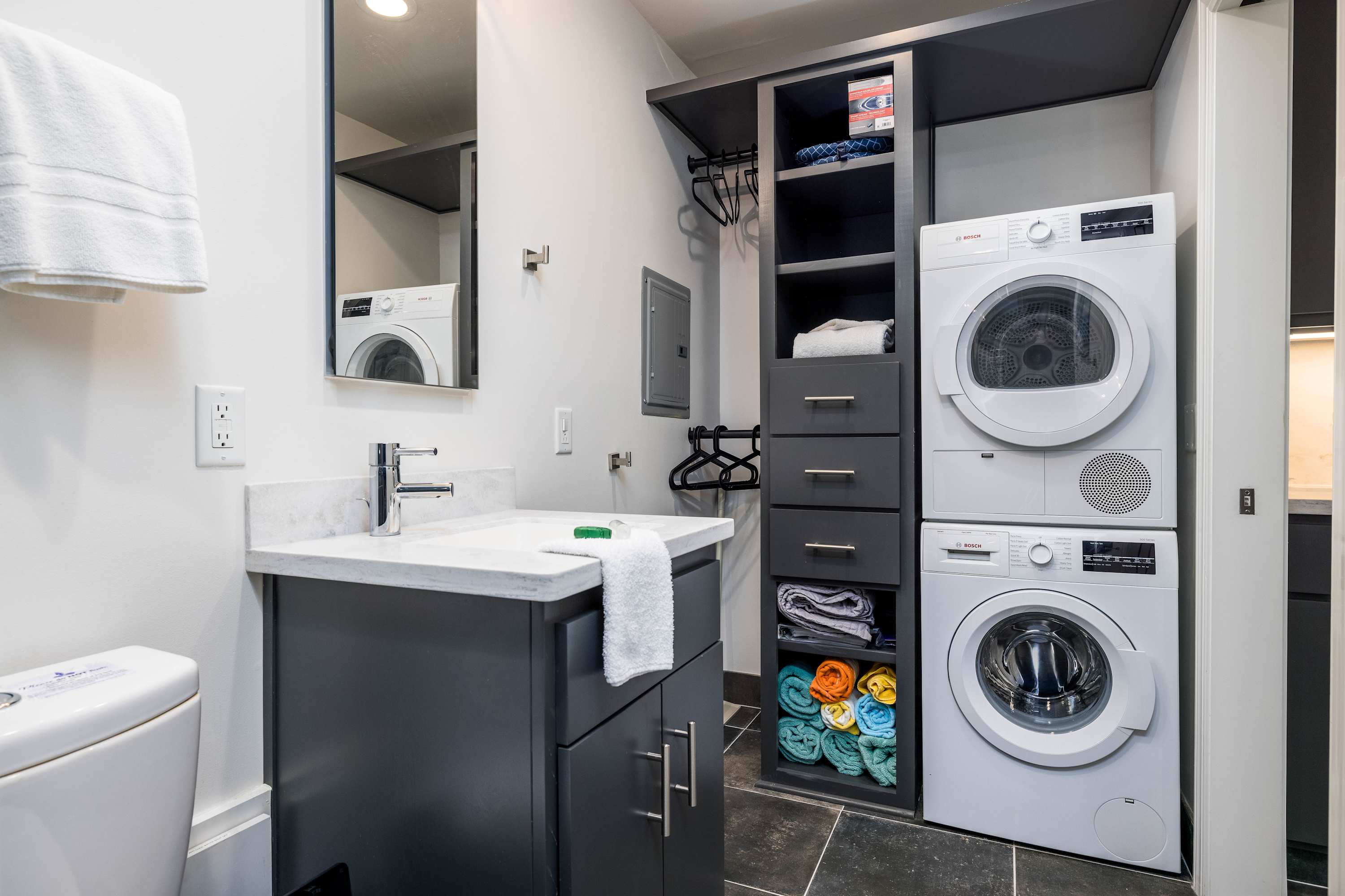 Laundry in Bathroom