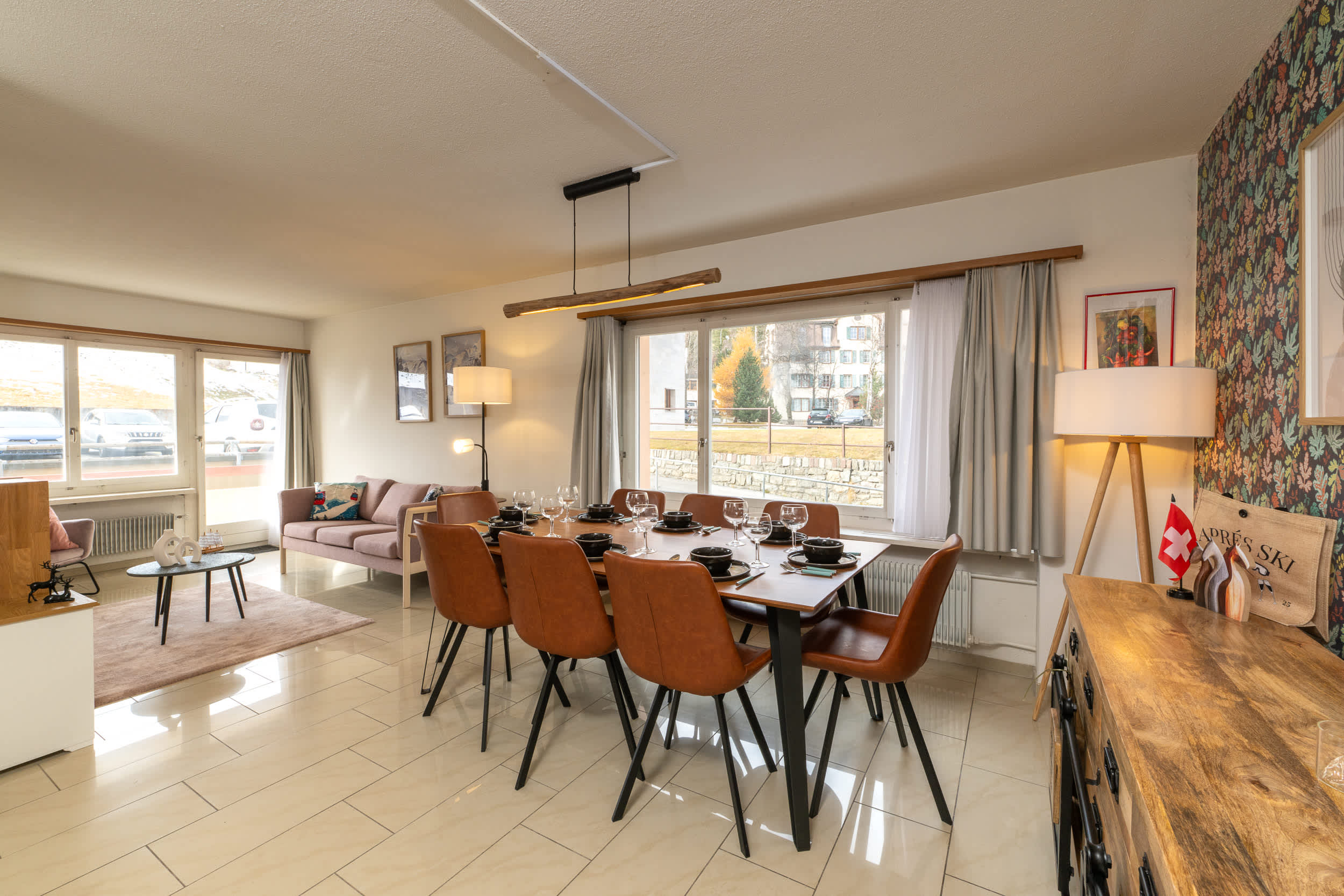 Chic and Cozy apartment in St, Moritz, with free parking