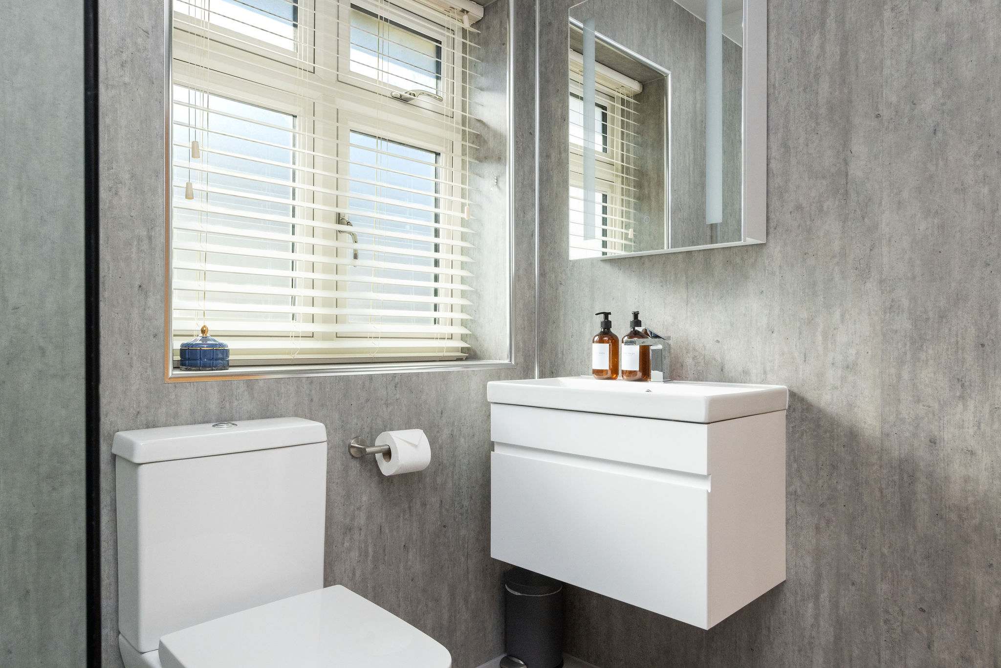 Modern bungalow with stylish bathrooms and quality finishes for a comfortable and convenient stay.