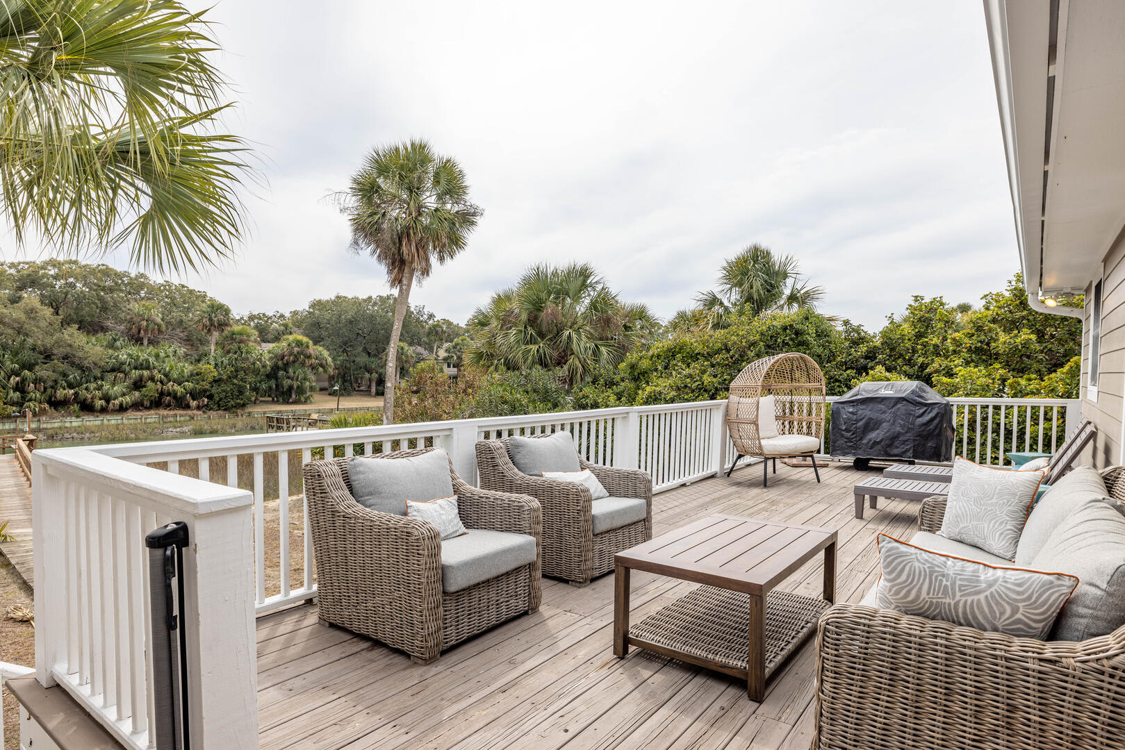 Spacious Deck with Water View