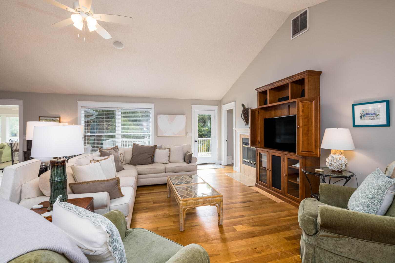 Living Room with Access to the Deck