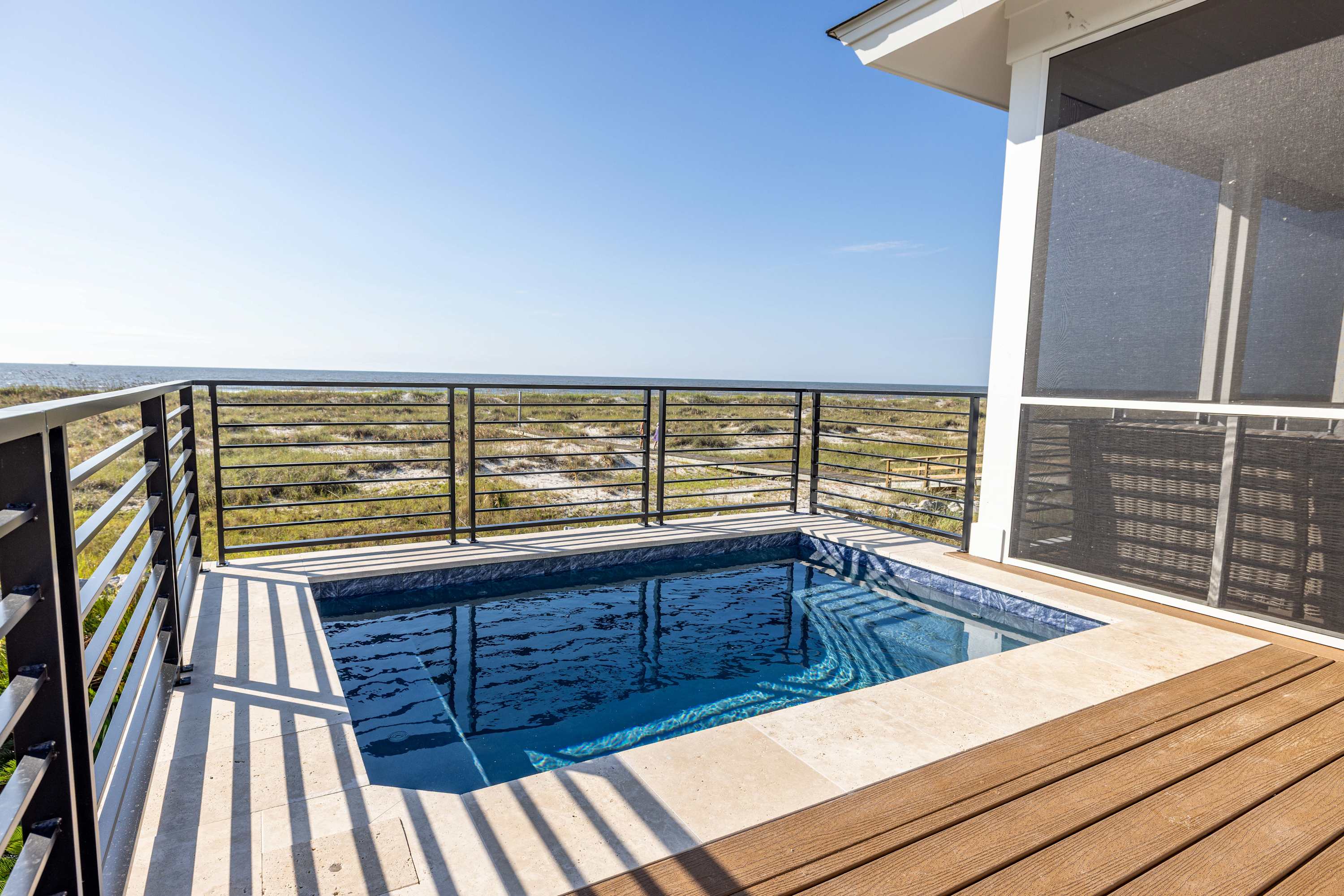 Dipping Pool off Screened Porch
