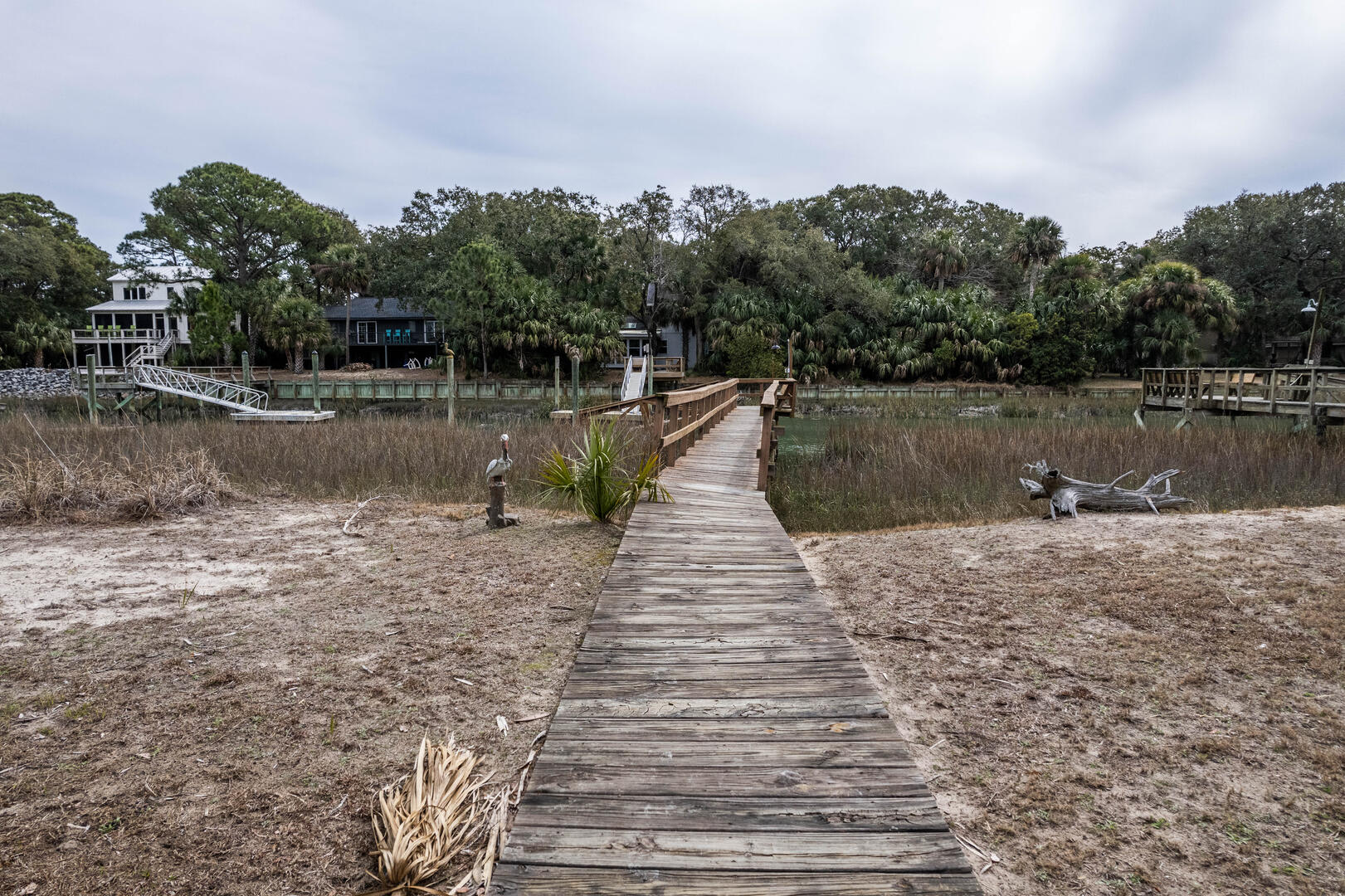 Aerial View Dock Walkway