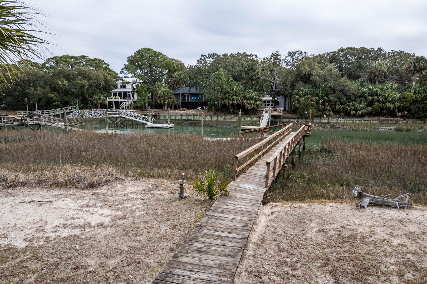 Aerial View Dock Walkway