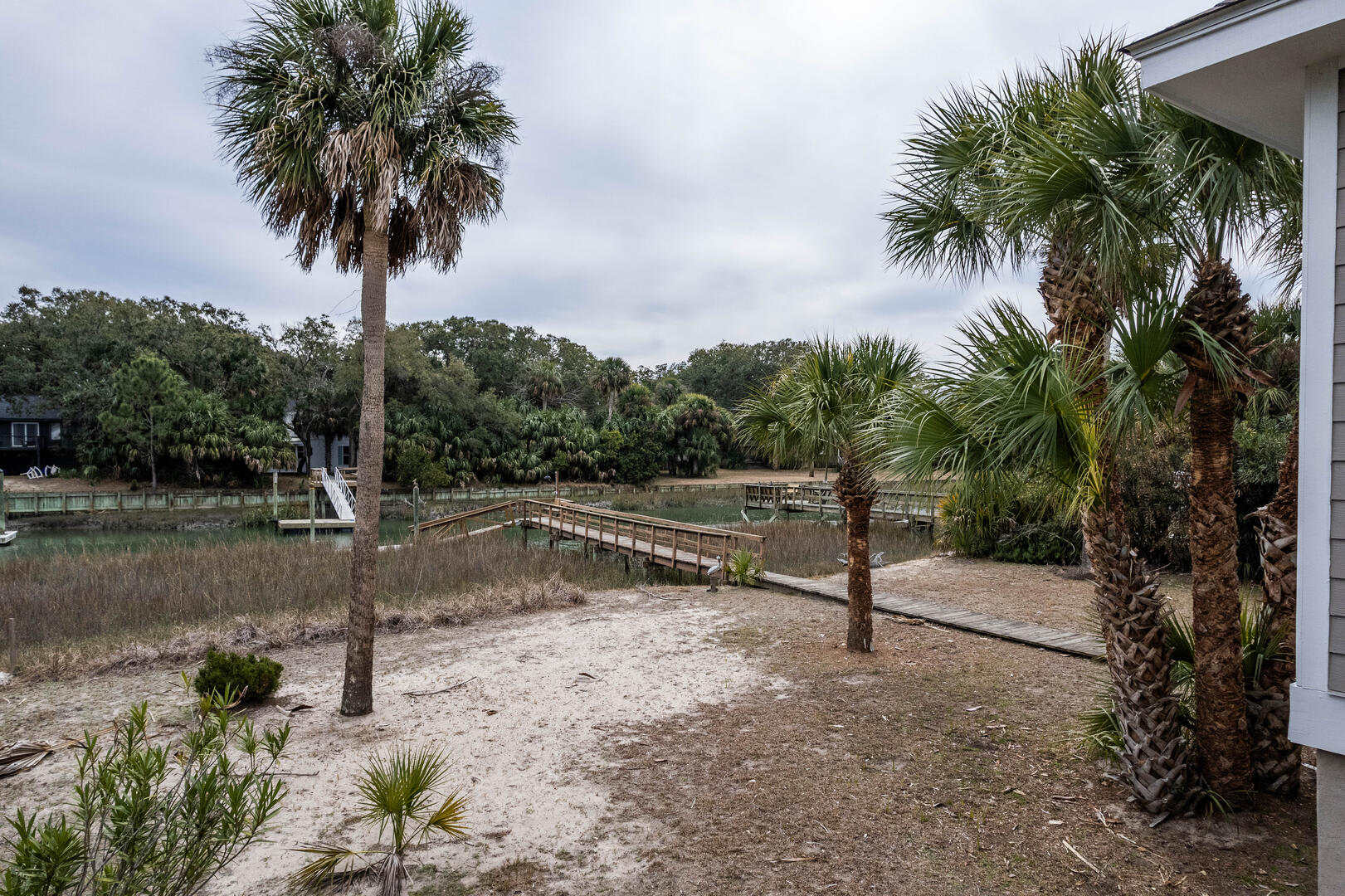 Aerial View Dock Walkway