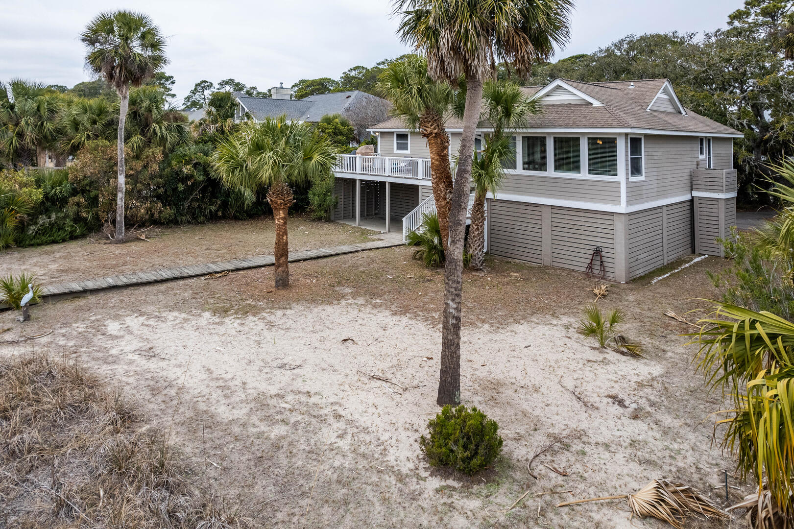 Aerial View Dock Walkway