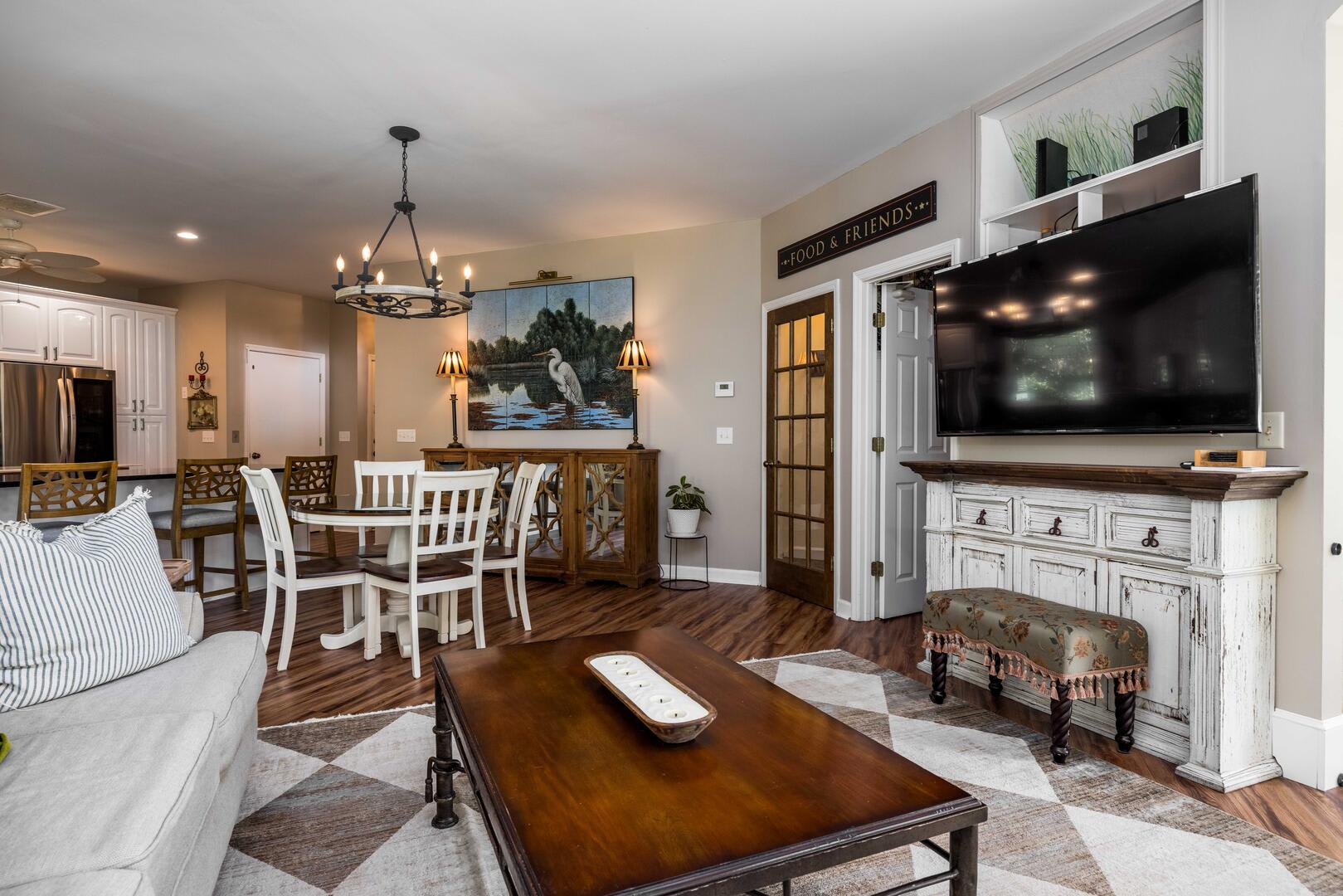 Living Room and Dining Area