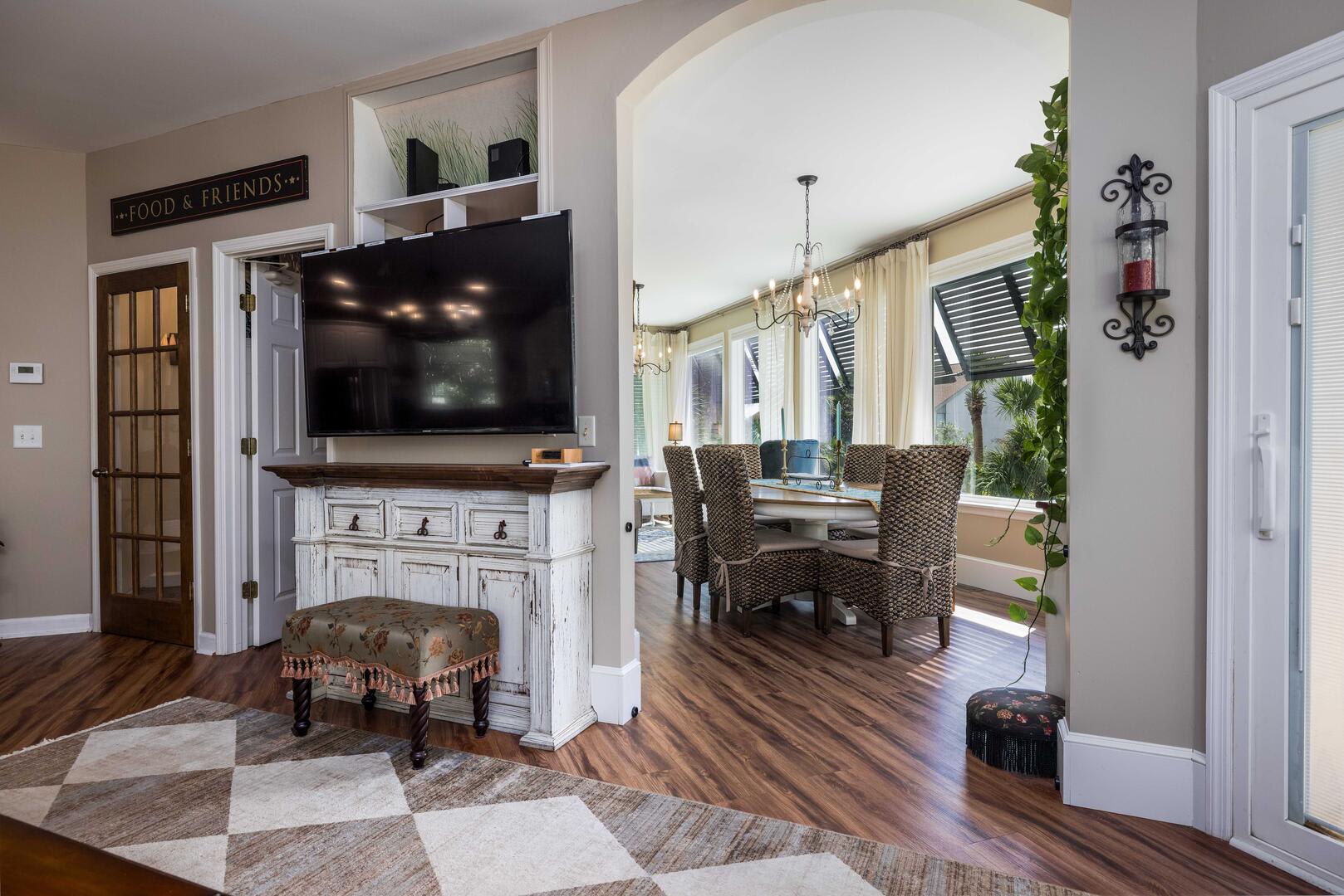 Living Room and with Entrance to Dining Room