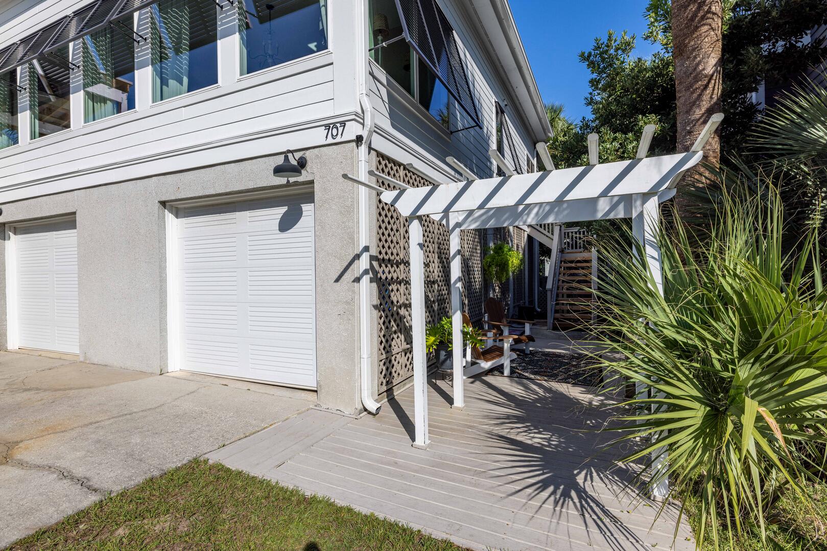 Garden Entrance with Garage