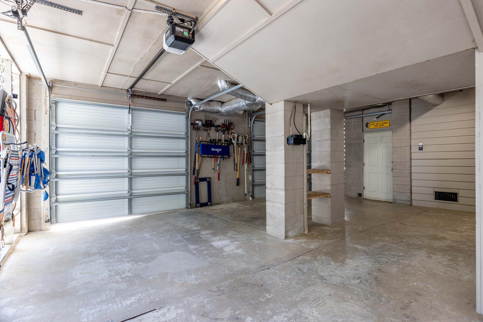 Garage with Beach Chairs