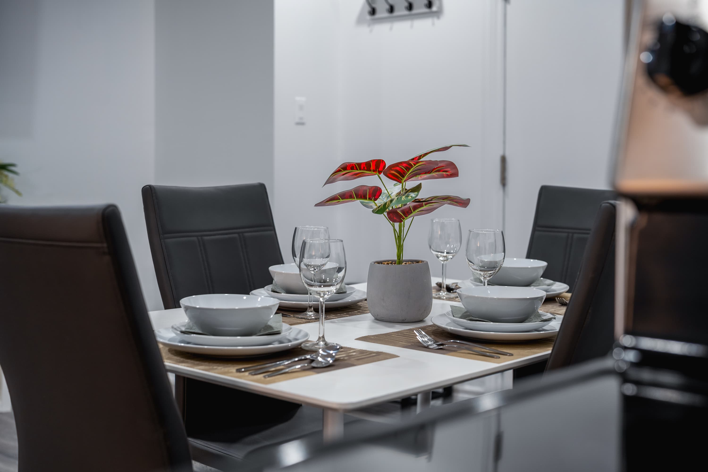 Carefully arranged dining details.