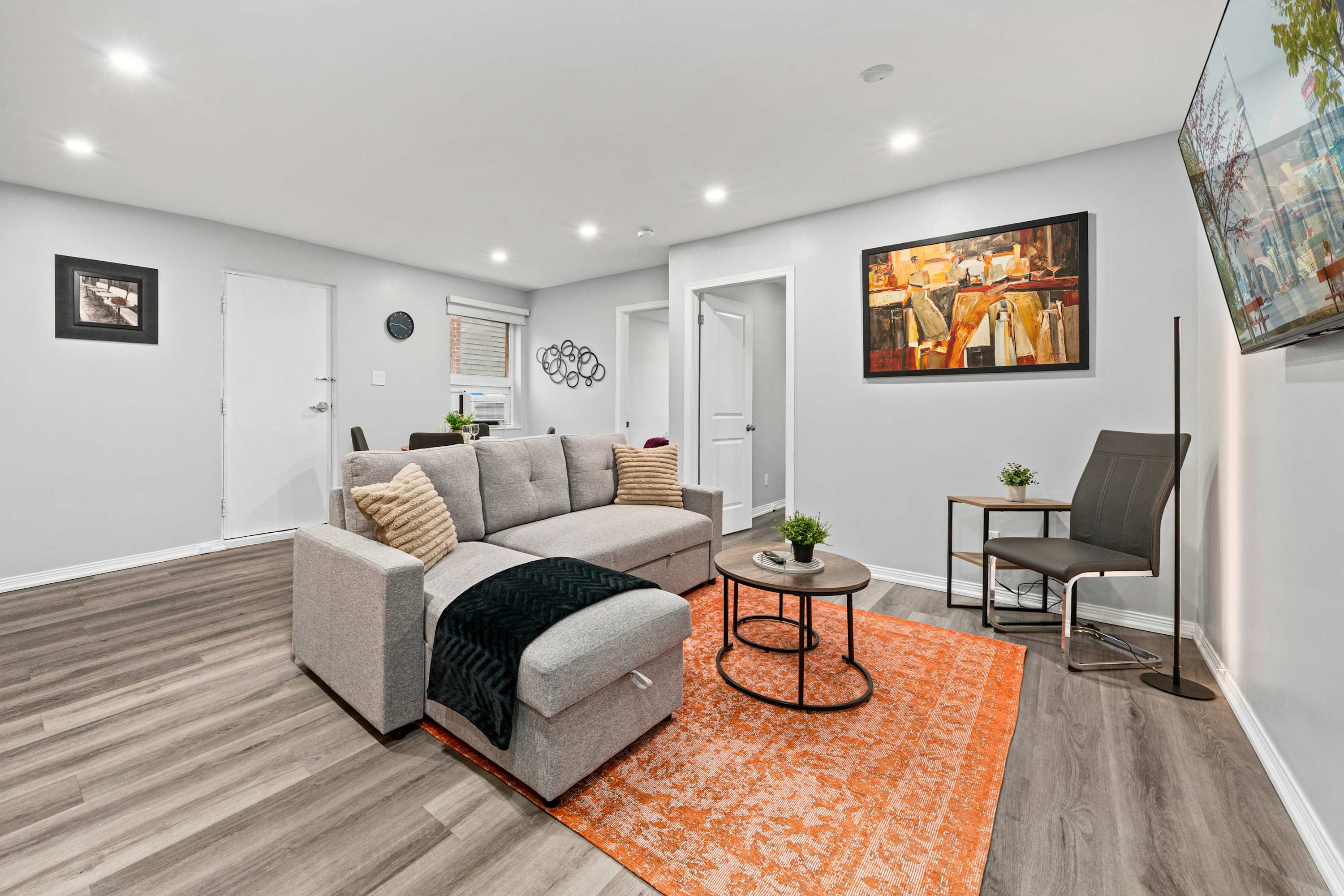 Relax, gather, and enjoy the open living space with seamless comfort and entertainment