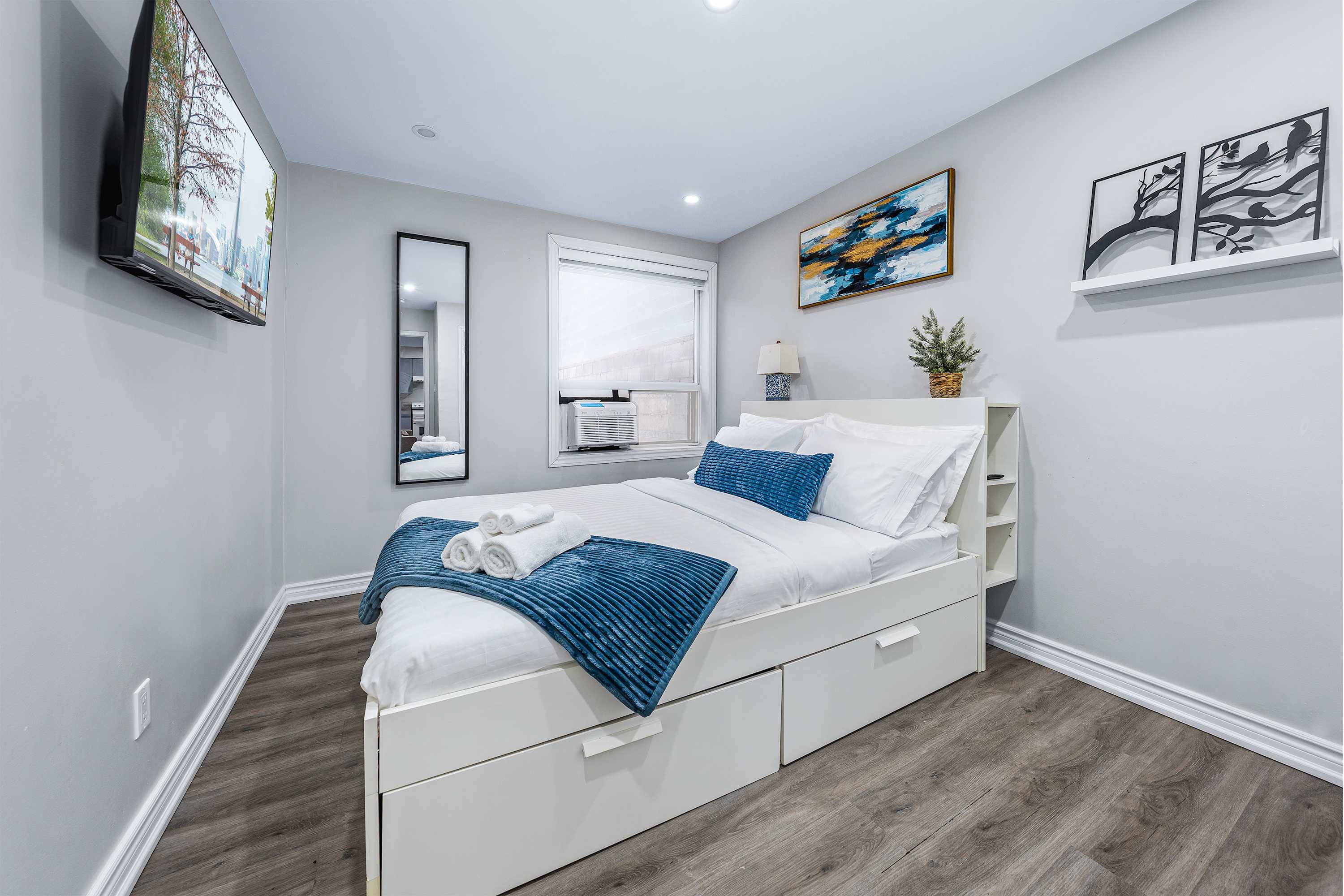 Comfortable bedroom designed for restful nights.