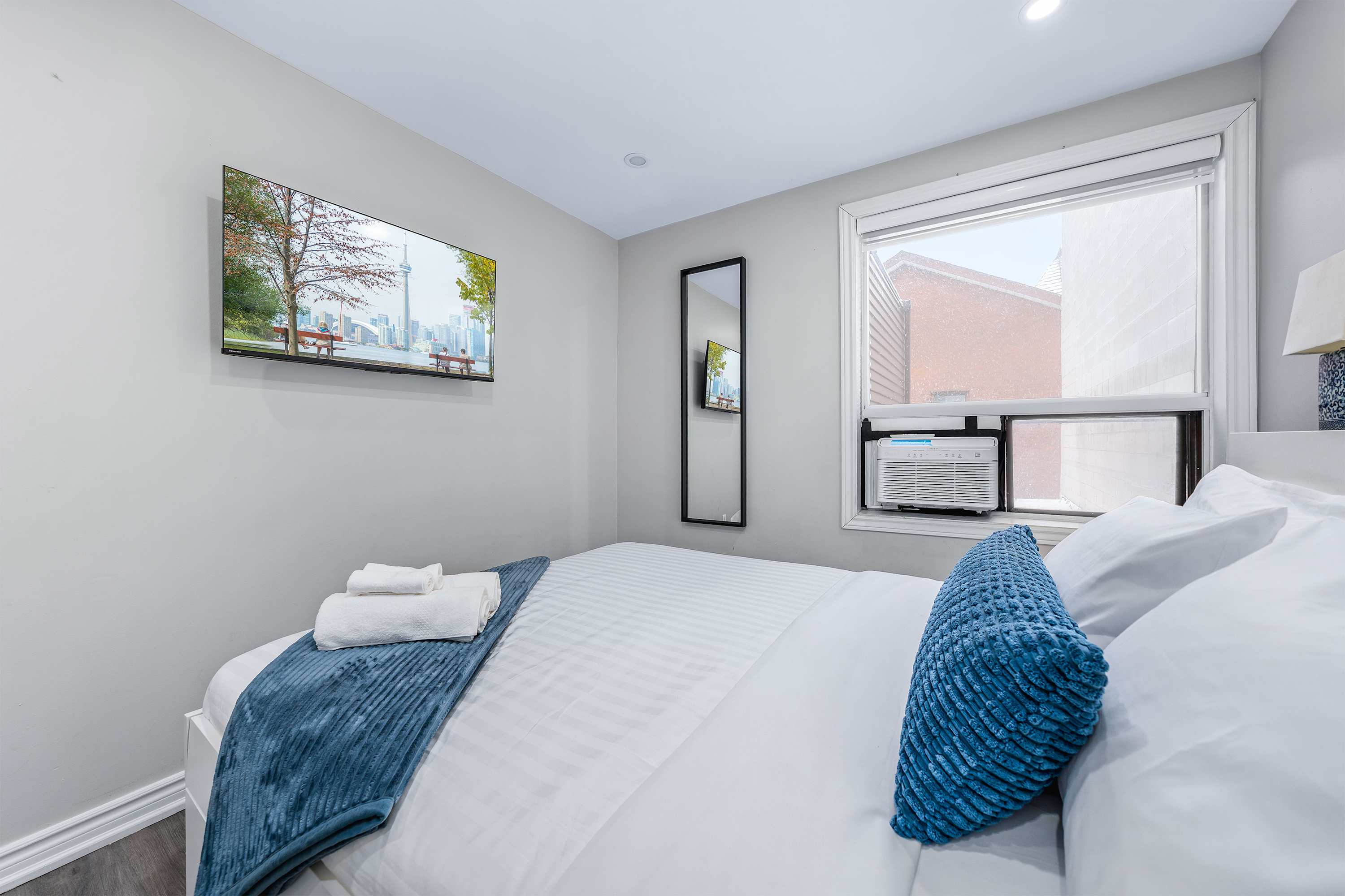 Peaceful sleeping space for a great night's rest.