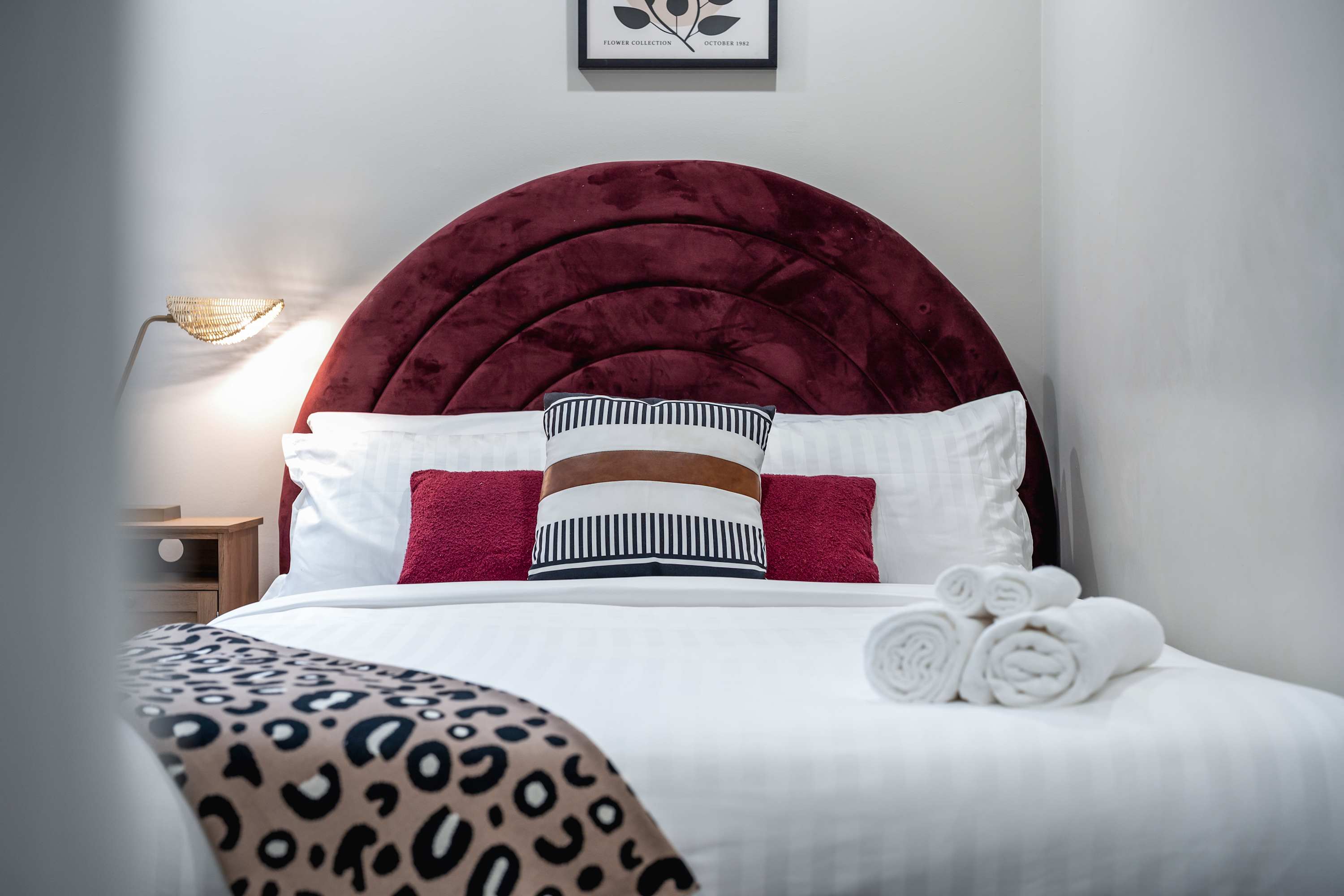 Peaceful sleeping space for a great night's rest.