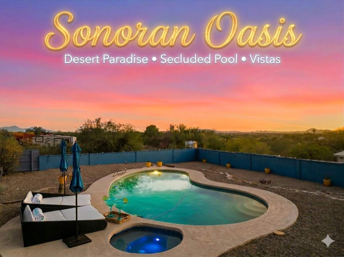 New Sonoran Oasis • Pool + Hot Tub • Sleeps 12 - Tucson, AZ