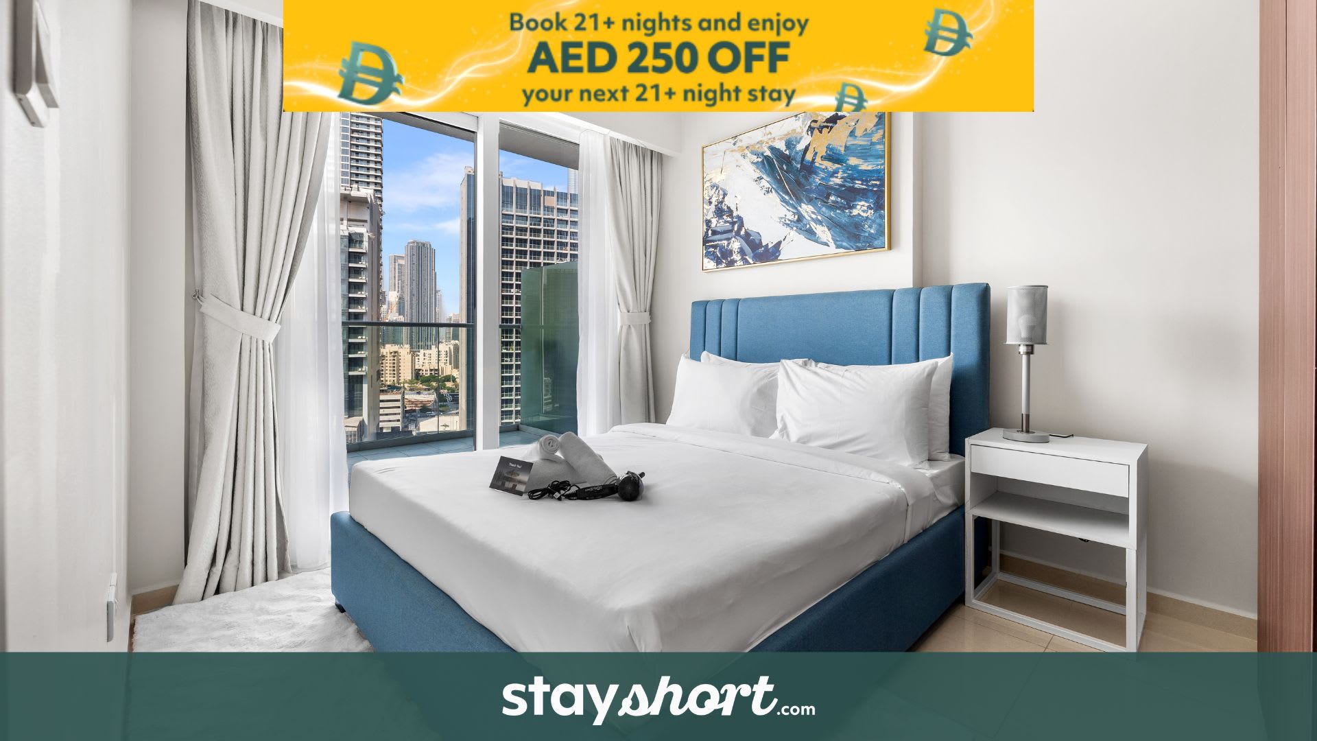 Free housekeeping visits during your stay - StayShort - Business Bay for 4 people with a Fabulous Pool! — Business Bay, Dubai — vacation rental