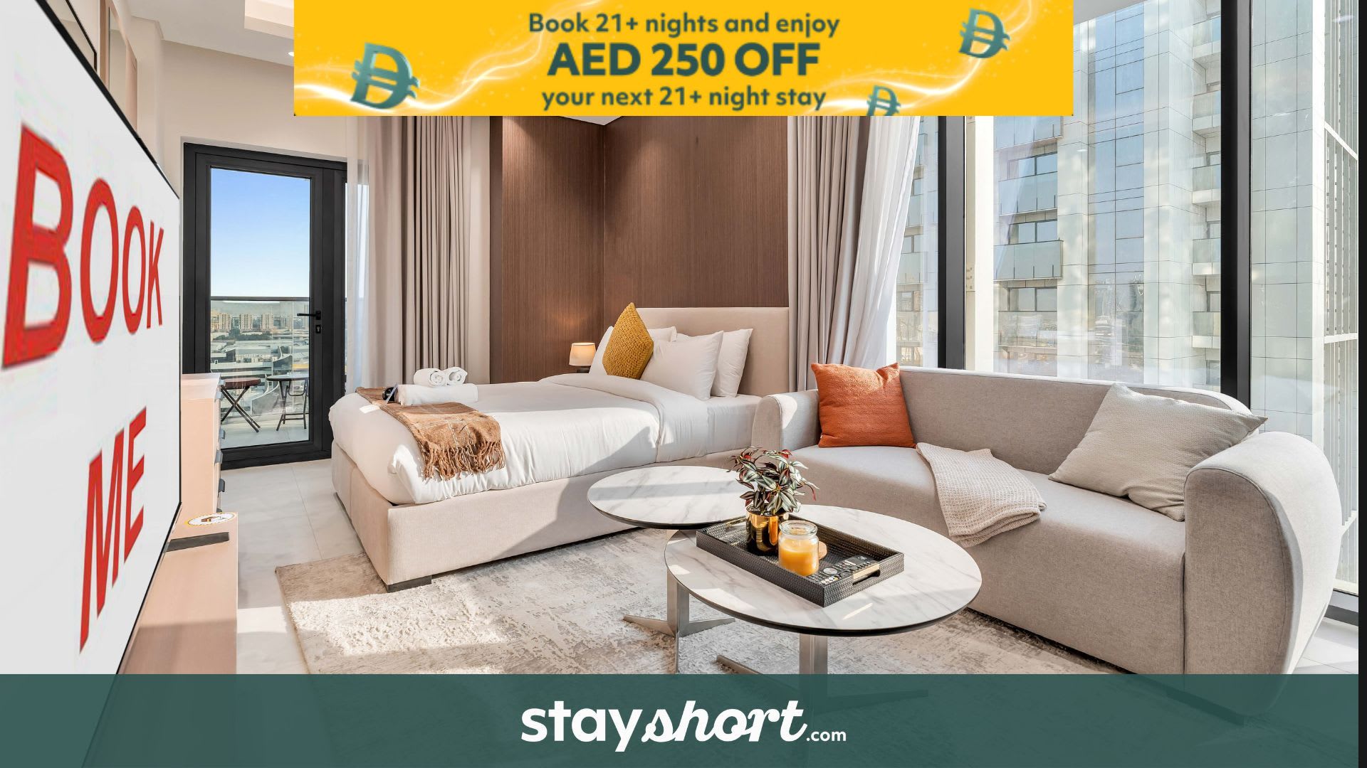 Free housekeeping visits during your stay - StayShort - Fresh and Modern Studio in JVT that Sleeps 2 — JVT, Dubai — vacation rental