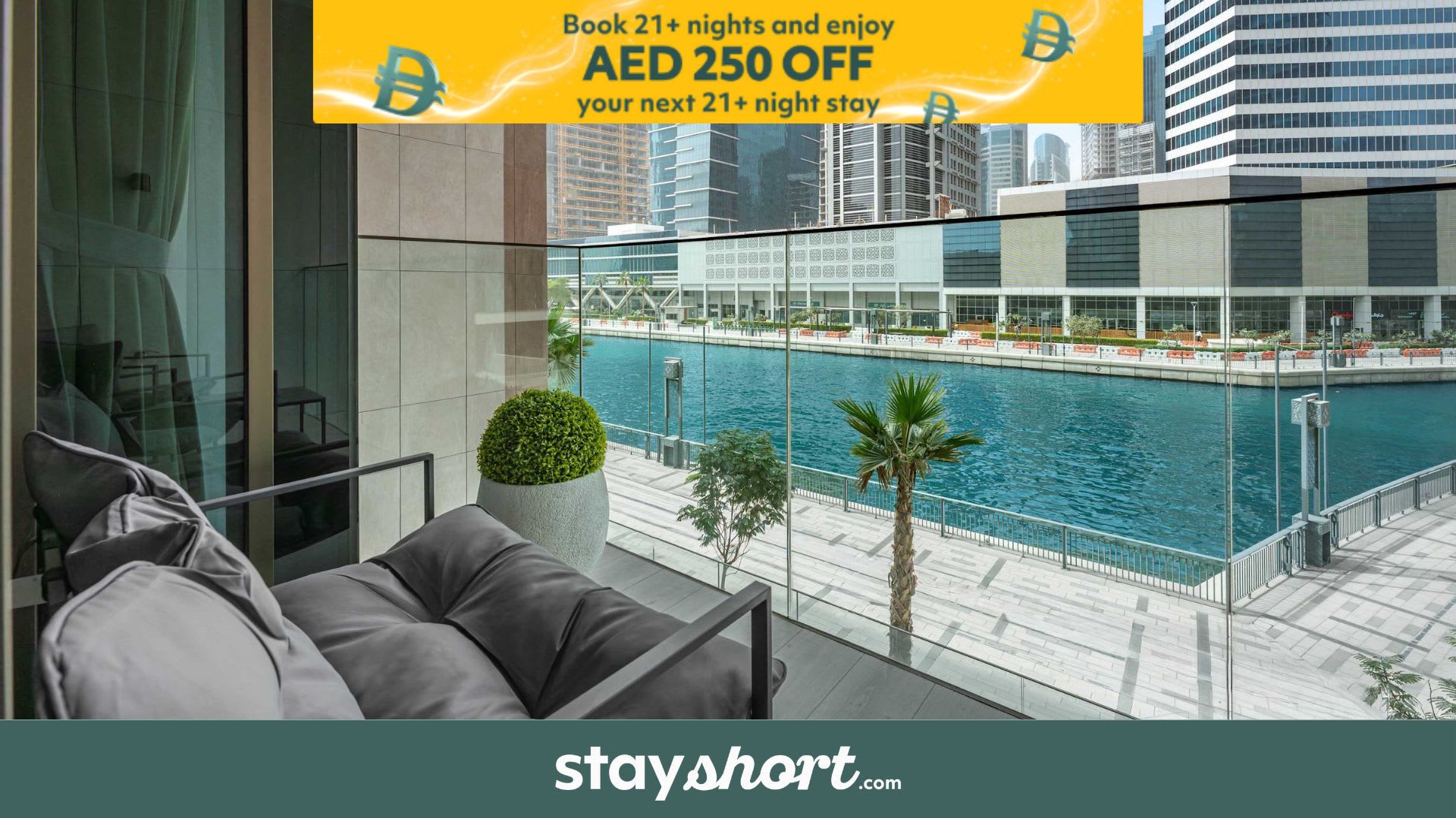 Free housekeeping visits during your stay - StayShort - Canal View 2BR in the Heart of Business Bay - Sleeps 6! — Business Bay, Dubai — vacation rental