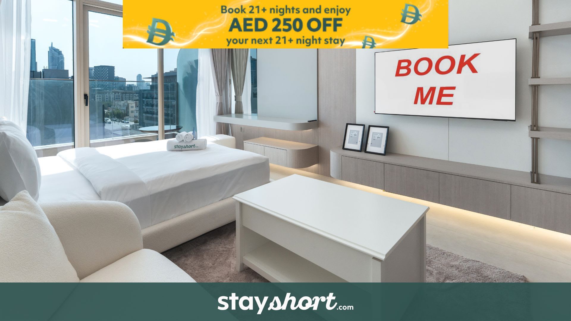 Free housekeeping visits during your stay - StayShort - Elegant Studio in JVC that Sleeps 2 — JVC, Dubai — vacation rental