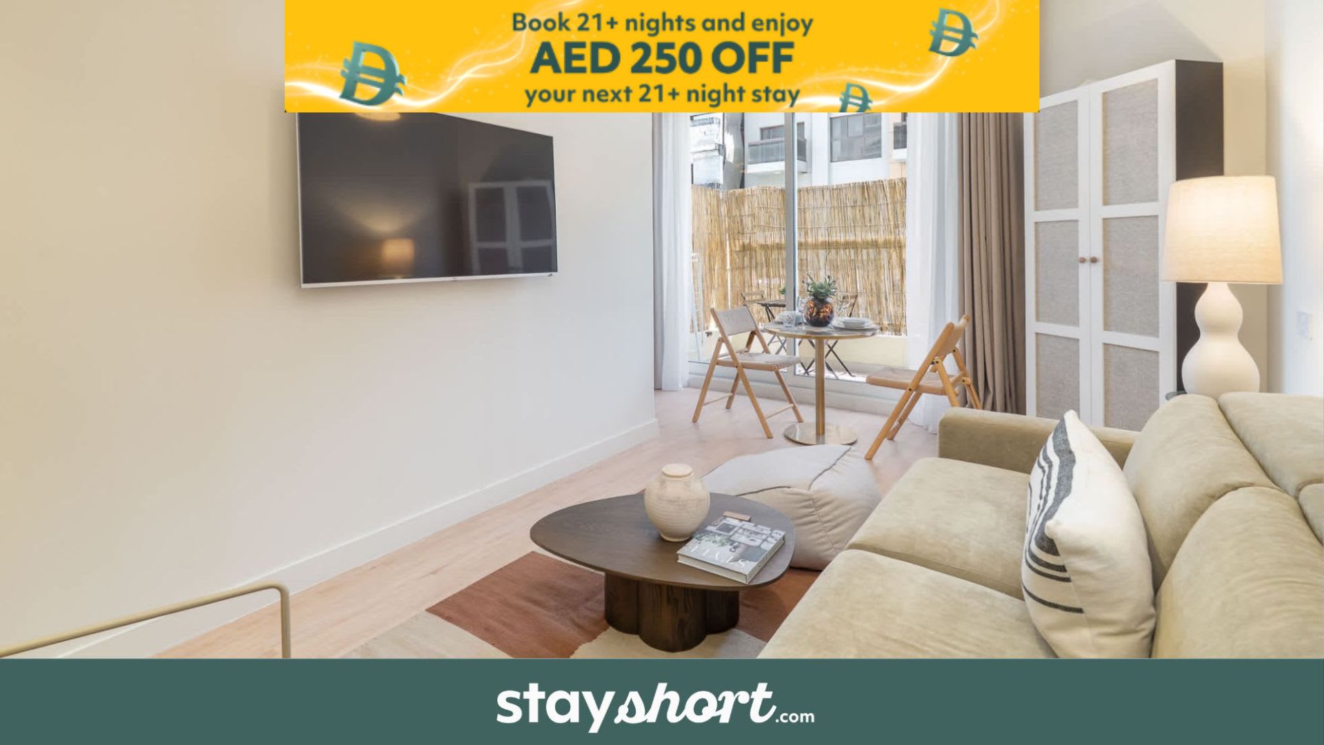 Free housekeeping visits during your stay - StayShort - Cozy 1BR in JVT that Sleeps 4 with Balcony! — JVT, Dubai — vacation rental