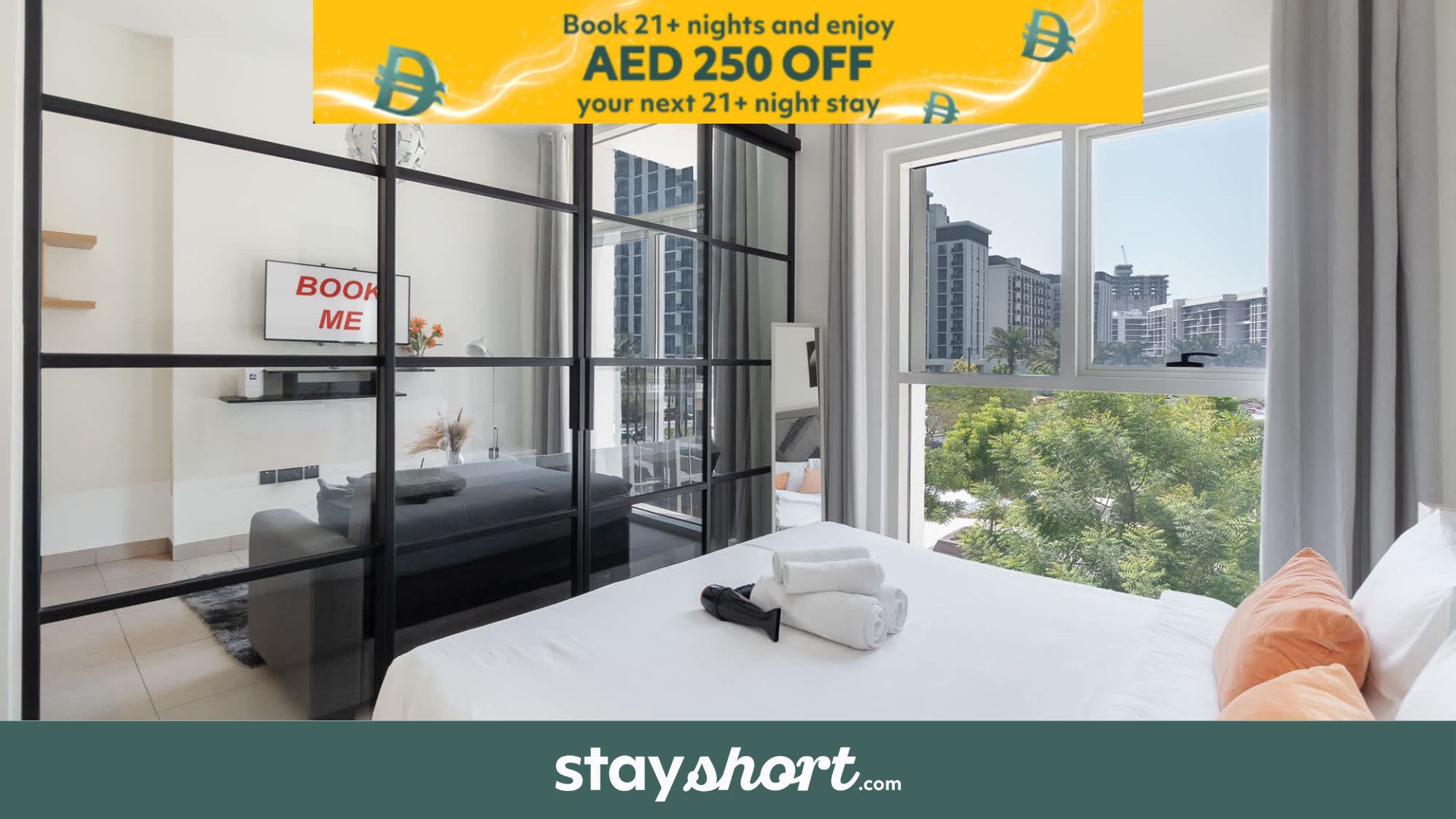 Free housekeeping visits during your stay - StayShort - Modern & Cozy Dubai Hills Retreat Sleeps 4 Great Location — Dubai Hills, Dubai — vacation rental