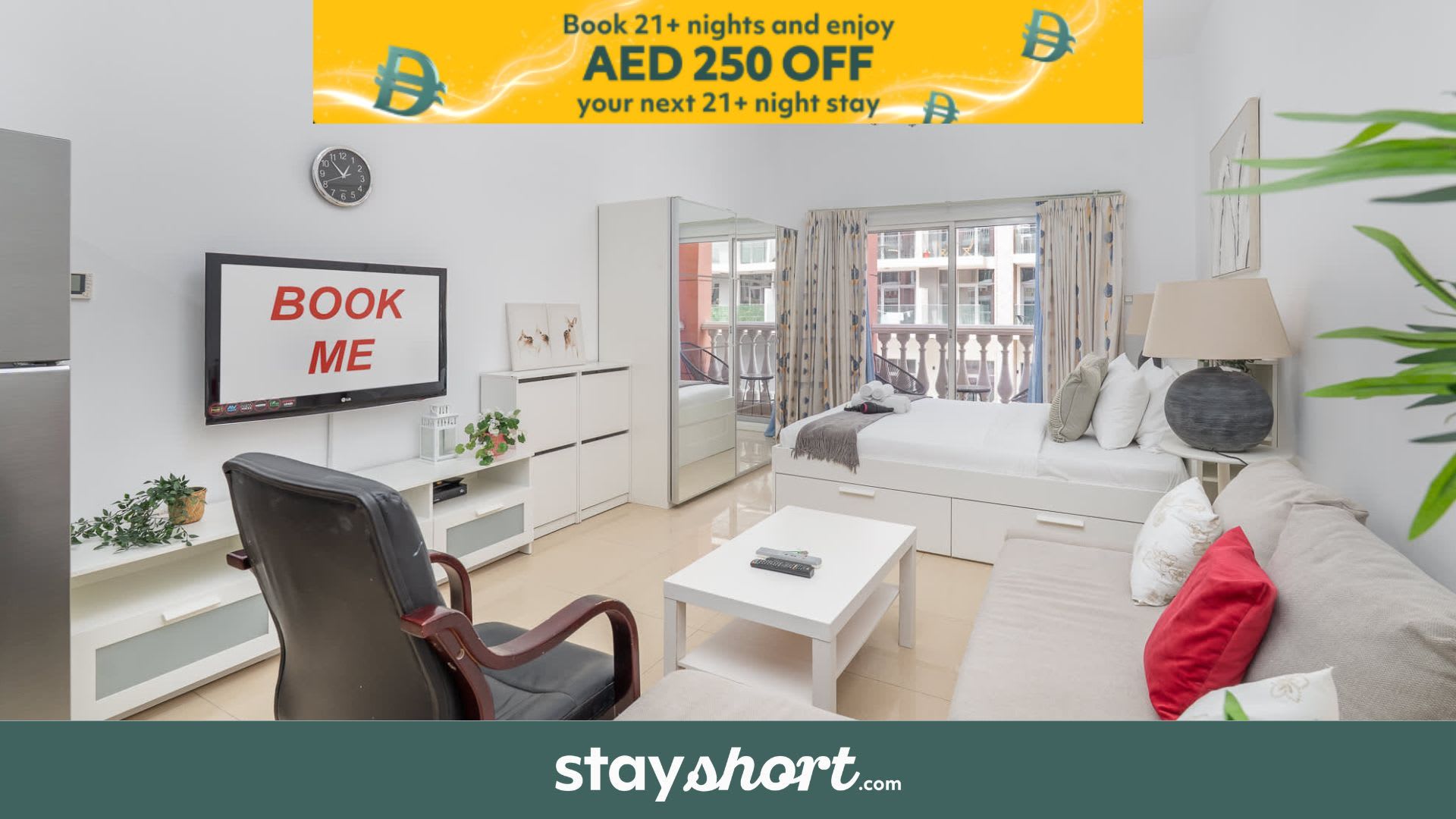 Free housekeeping visits during your stay - StayShort - Cozy Studio in Botanica, JVC - Perfect for Three — JVC, Dubai — vacation rental