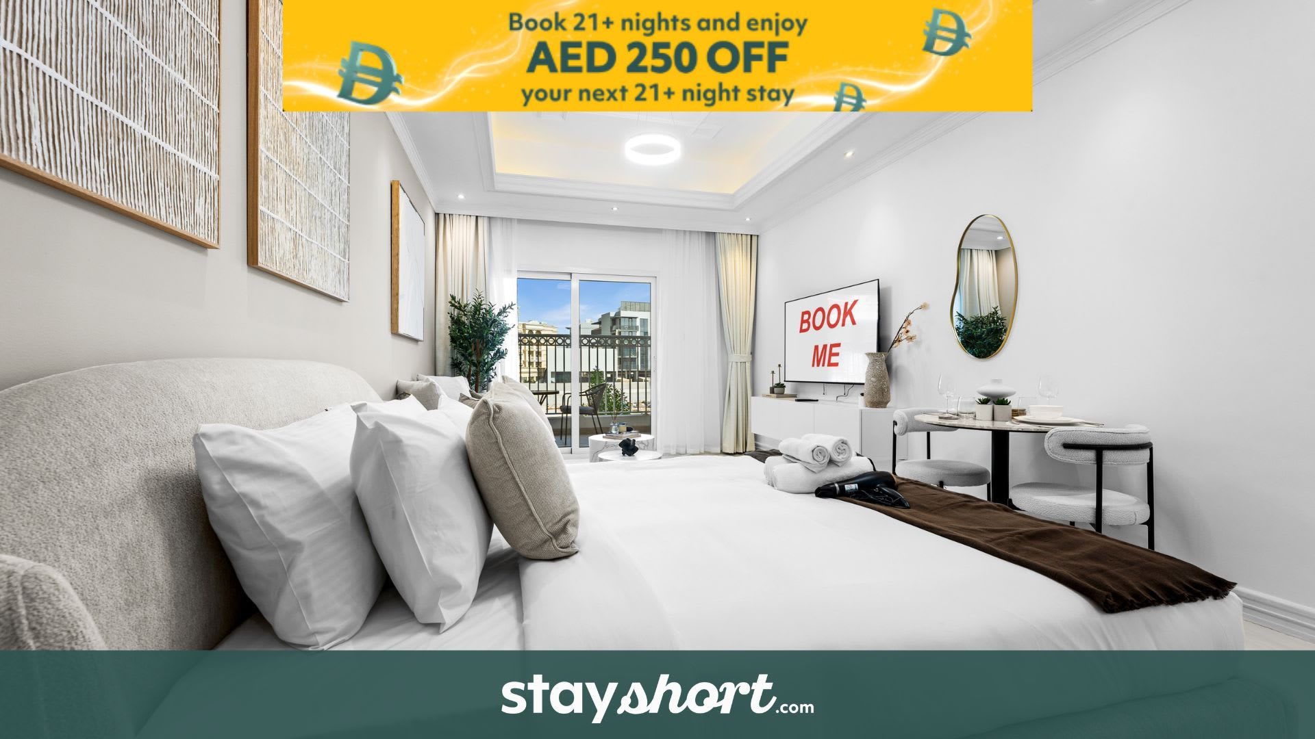 Free housekeeping visits during your stay - StayShort - Studio in Arjan Sleeps 4 with Amenities — Arjan, Dubai — vacation rental