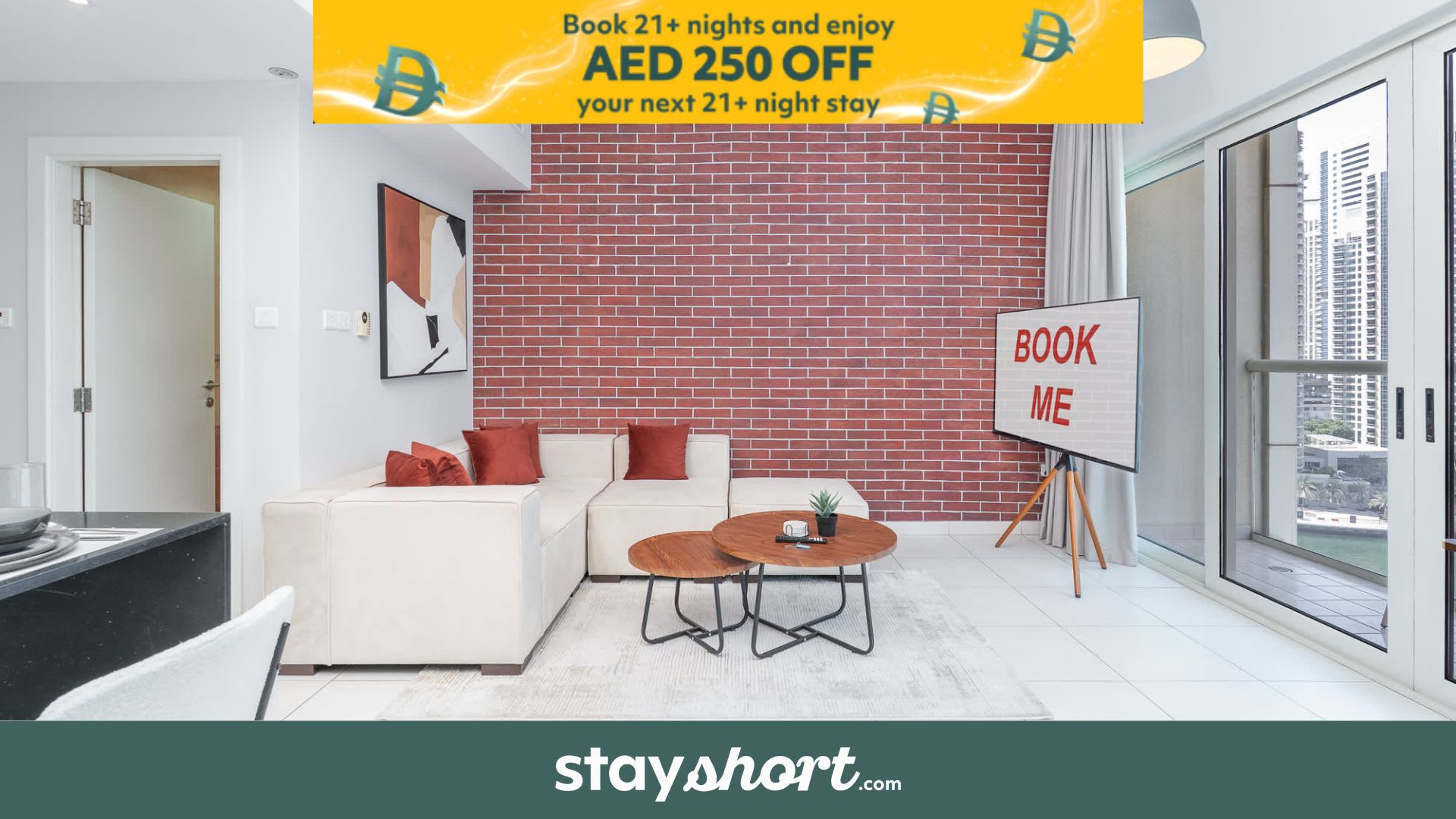 StayShort - 1BR with Balcony & Marina Views - Sleeps 4 — Dubai Marina, Dubai — vacation rental