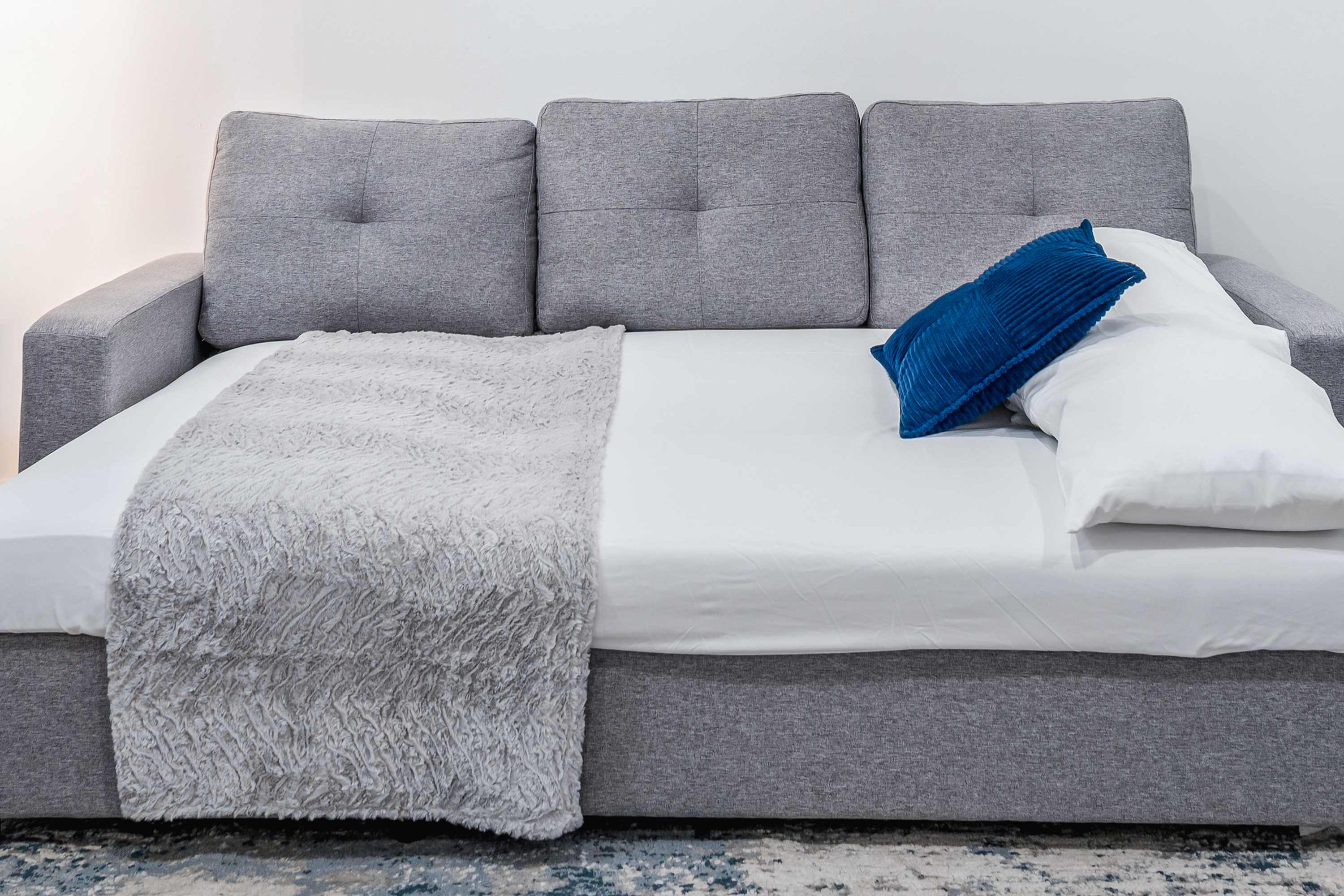 Versatile sofa bed designed for comfort and flexibility.