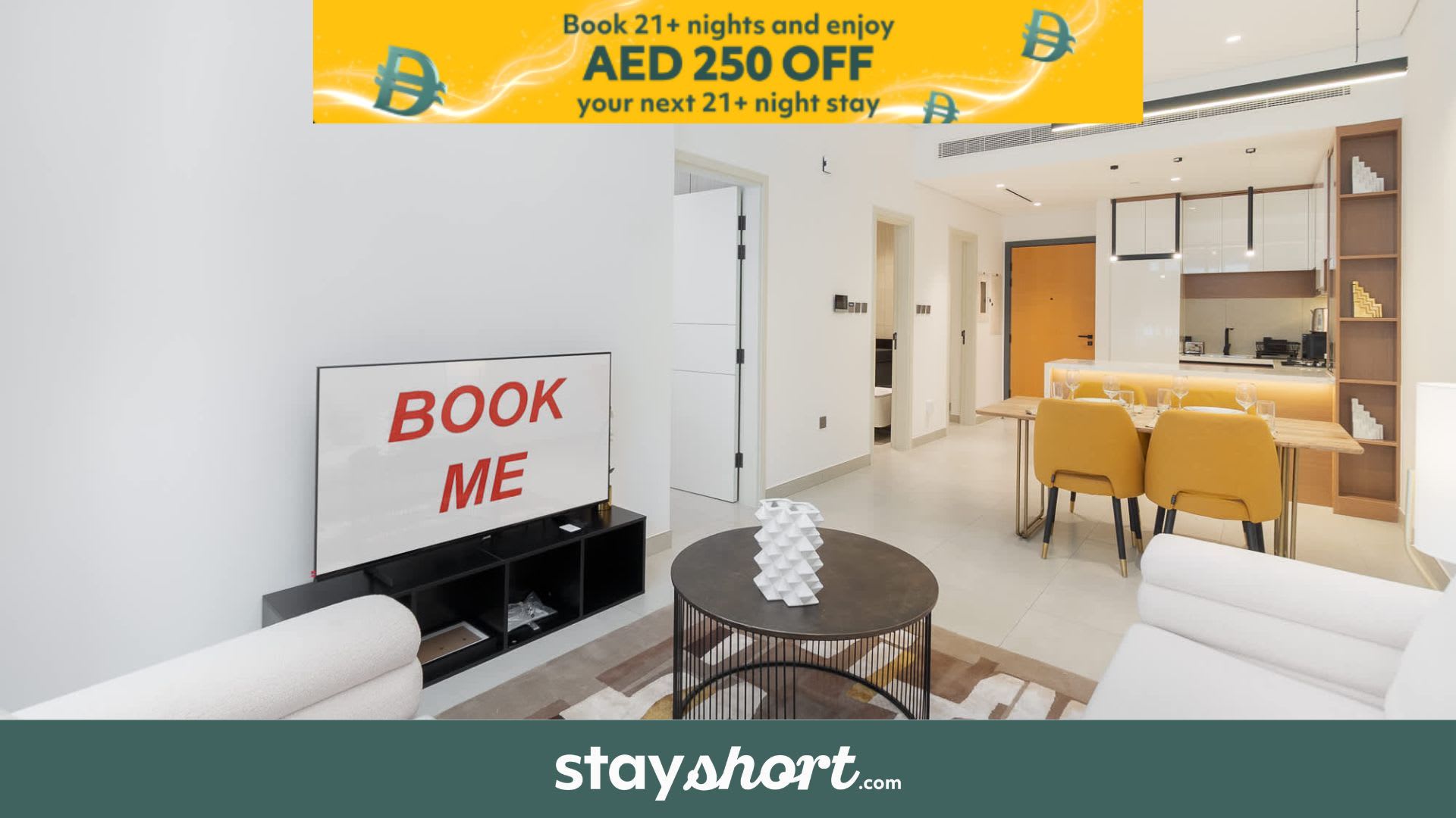 Free housekeeping visits during your stay - StayShort - JVC 2BR that sleeps 3 with a Padel Court! — JVC, Dubai — vacation rental